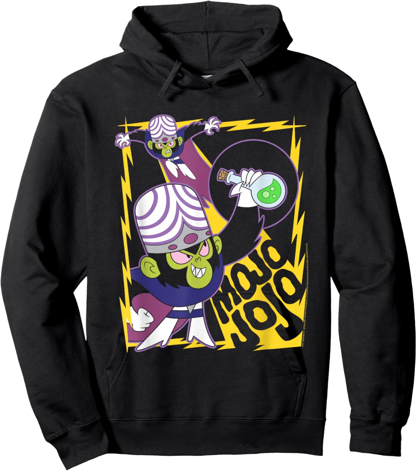 Powerpuff Girls Mojo Jojo Collage Cute Cartoon Hoodie - Hoodie | Black