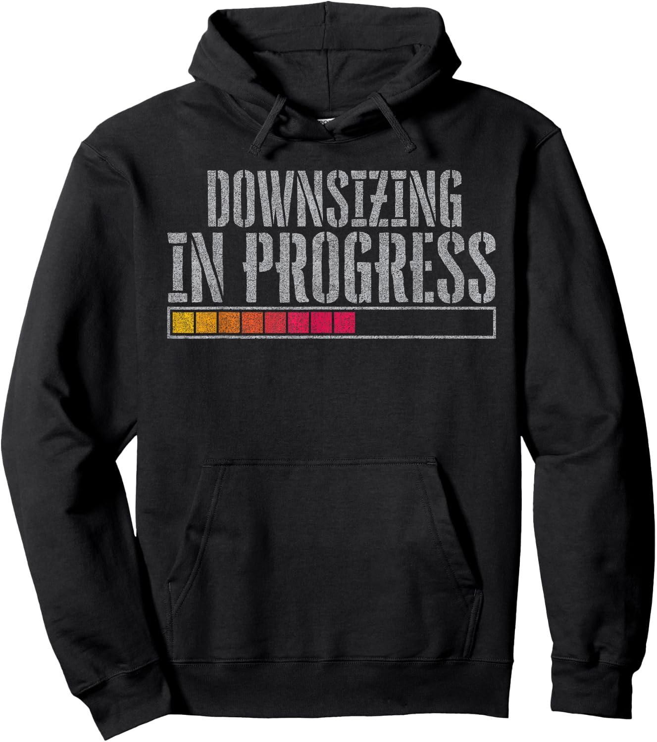 Downsizing in progress Hoodie - Hoodie | Black