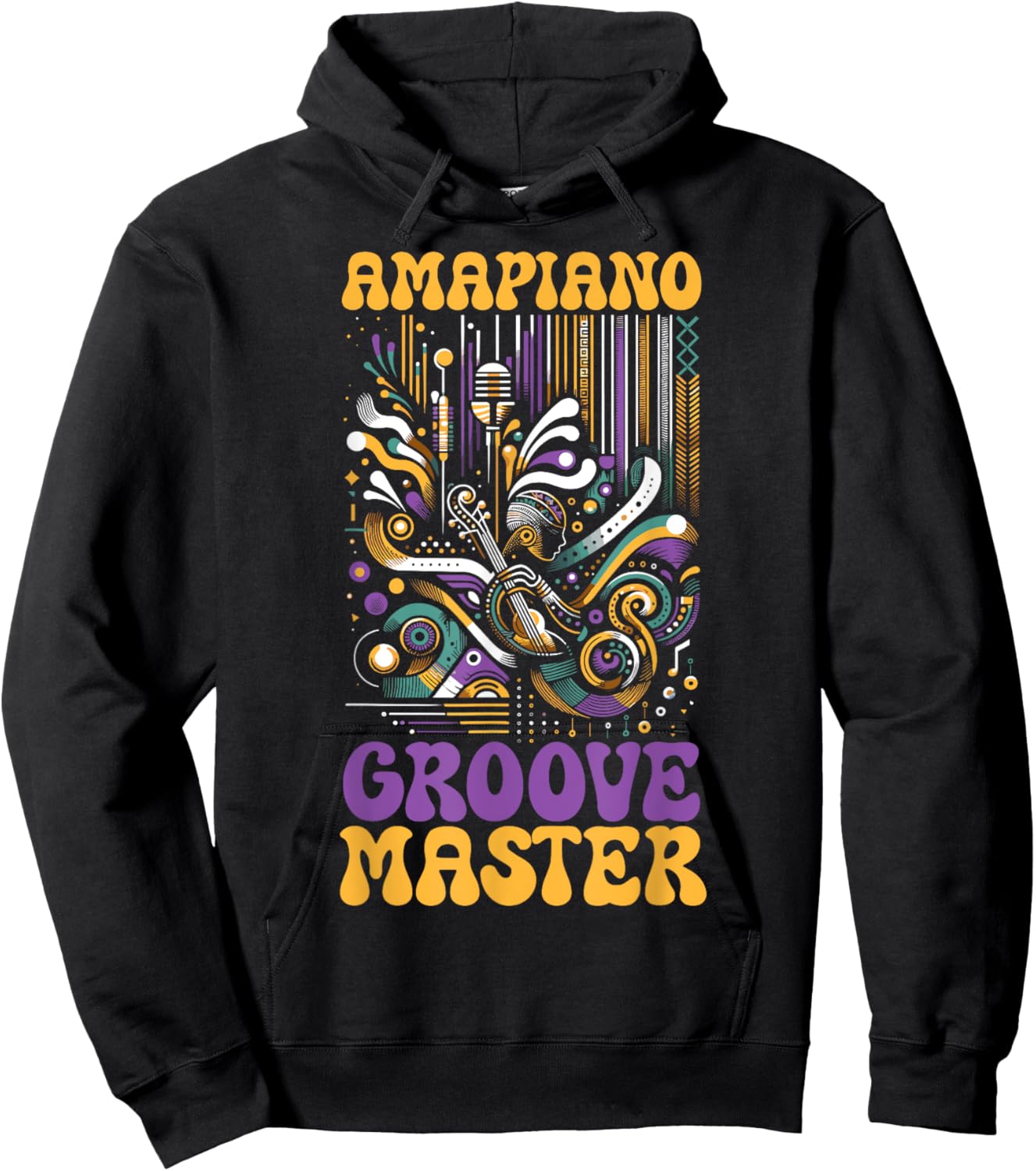 Amapiano South African Music Lover Afrobeat Hoodie - Hoodie | Black