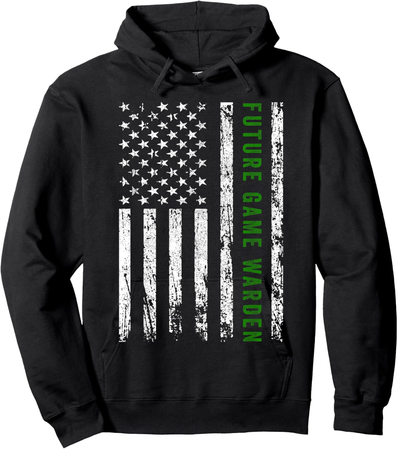 Future Game Warden Outfit Gift -Adults & Kids Black Animal-Themed Game Warden Small Short Sleeve Hoodie - Hoodie | Black