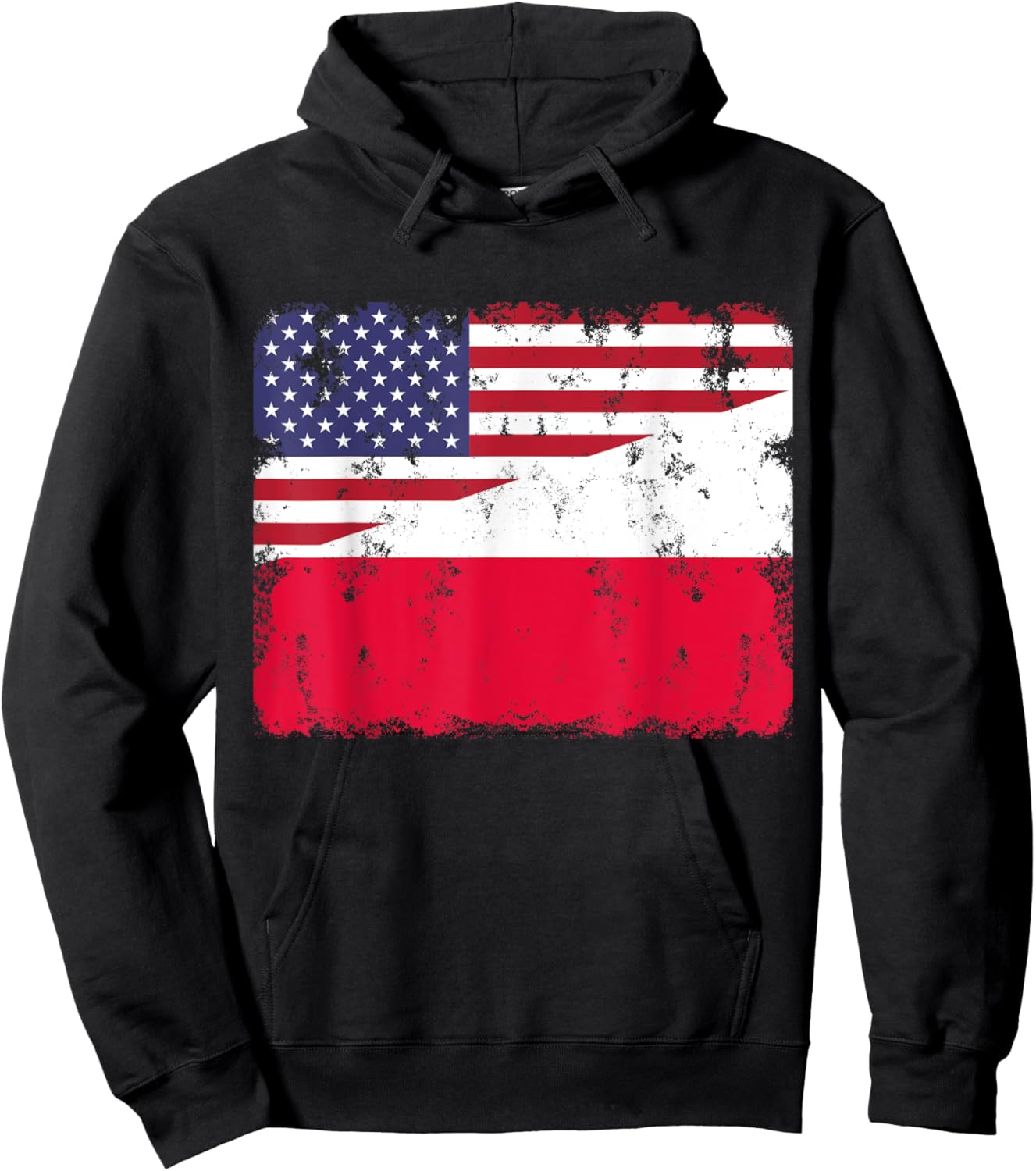 Poland Polska Polish American Flag Pride Heritage Hoodie - Hoodie | Black