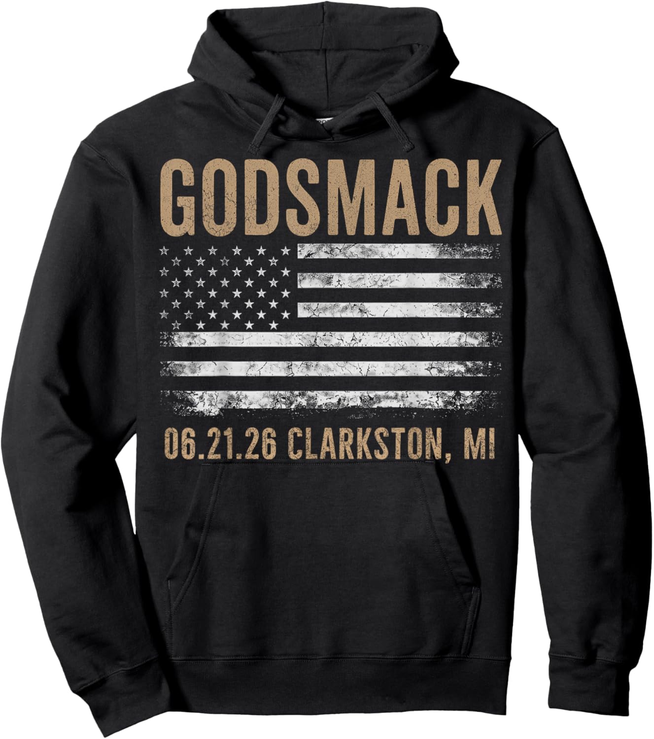 Godsmack The Rise of Rock 2026 Clarkston Hoodie - Hoodie | Black
