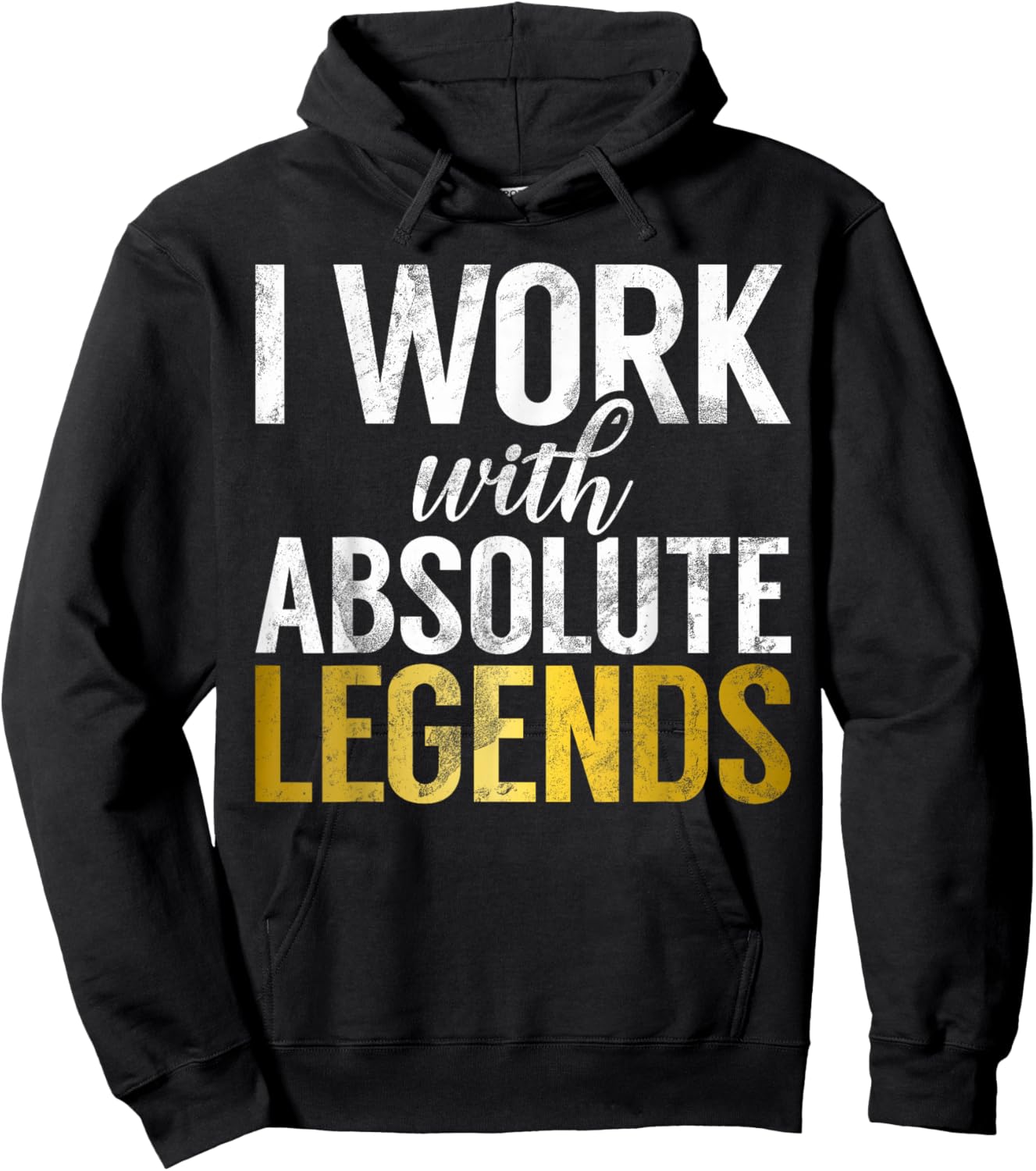 I work with absolute Legends Office Hoodie - Hoodie | Black