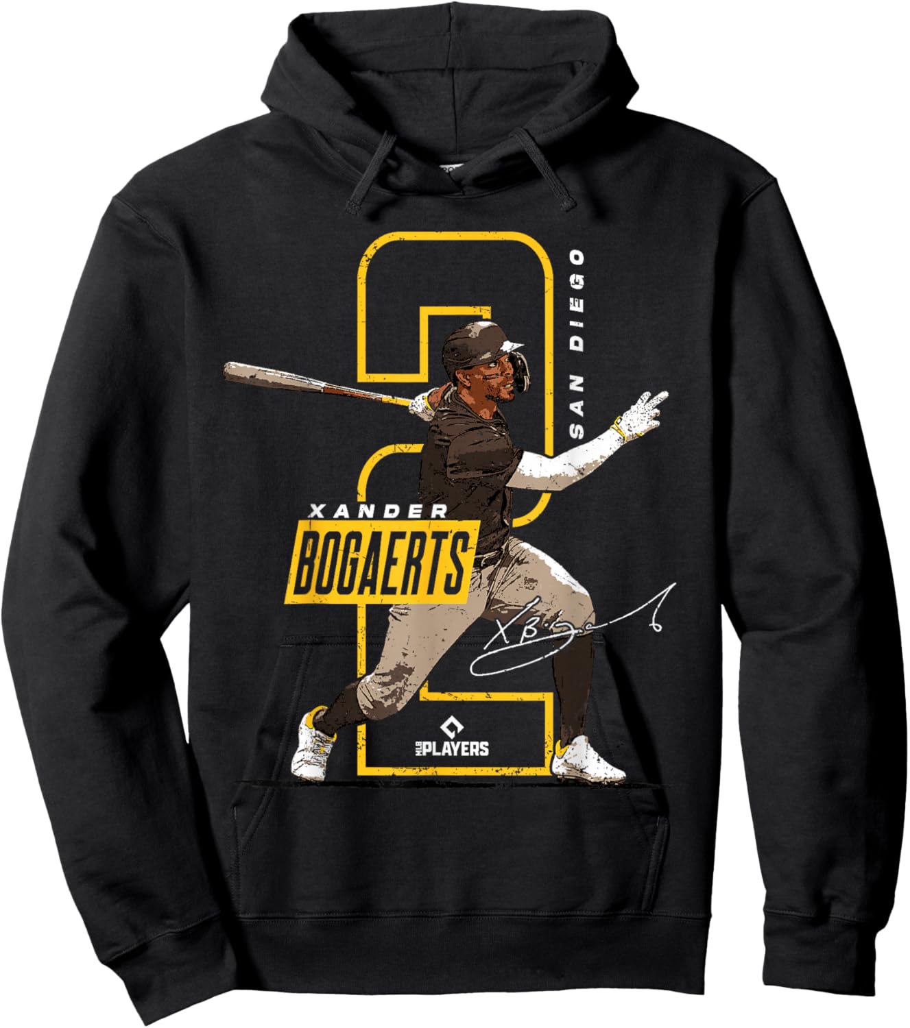 Xander Bogaerts | San Diego Baseball Players | MLBXBO3002 Hoodie - Hoodie | Black