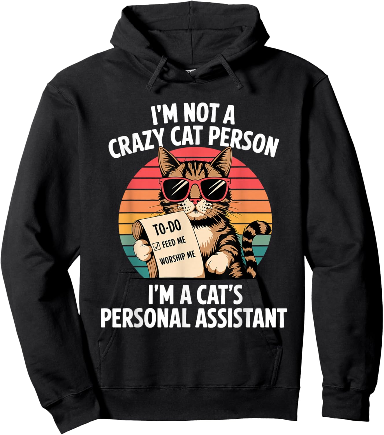 Funny Cats Saying Hoodie - Hoodie | Black