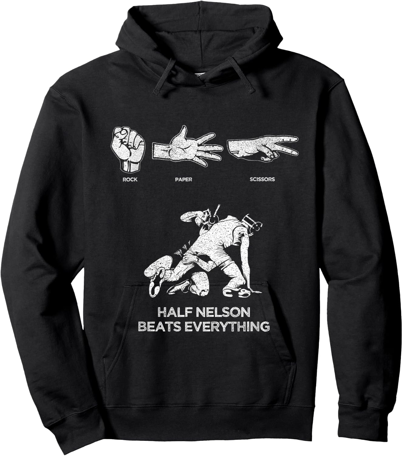 Rock Paper Scissors USA Wrestling for Boys, Men & Girls Hoodie - Hoodie | Black