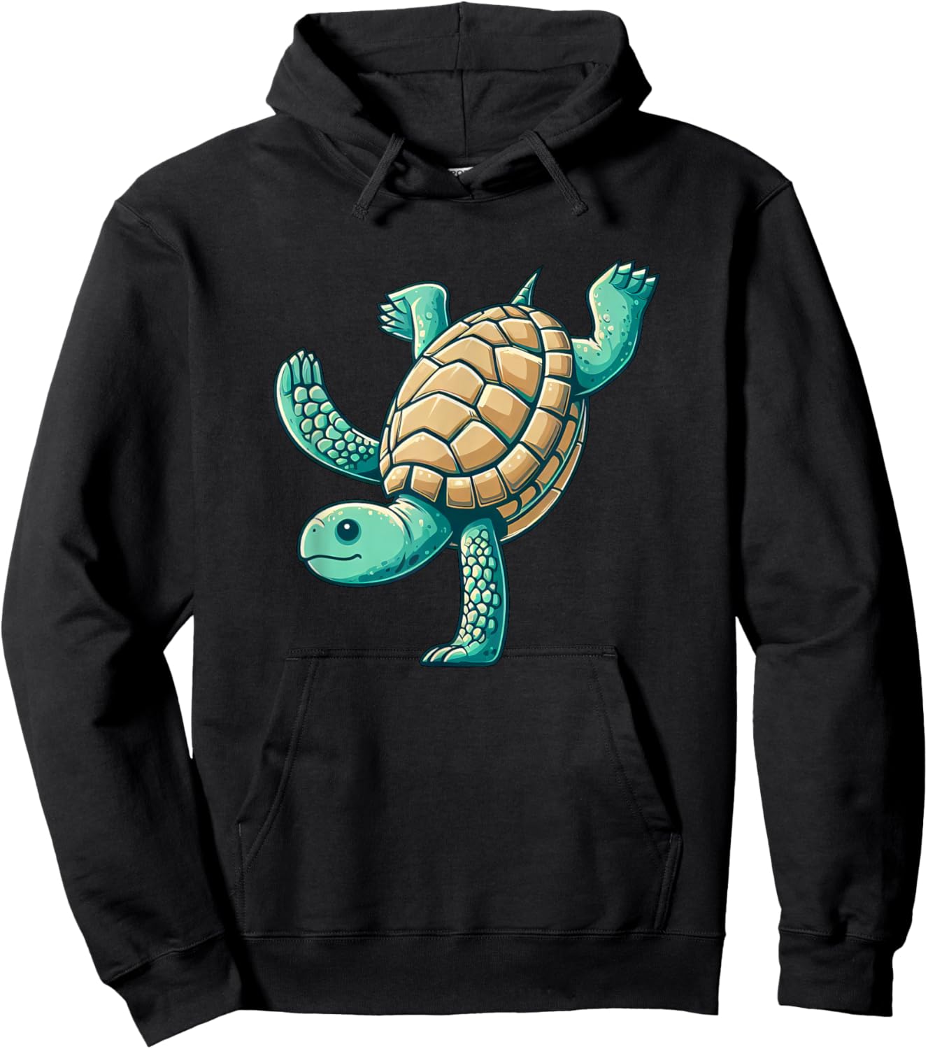 Turtle Handstand Flip Gymnastics Hoodie - Hoodie | Black