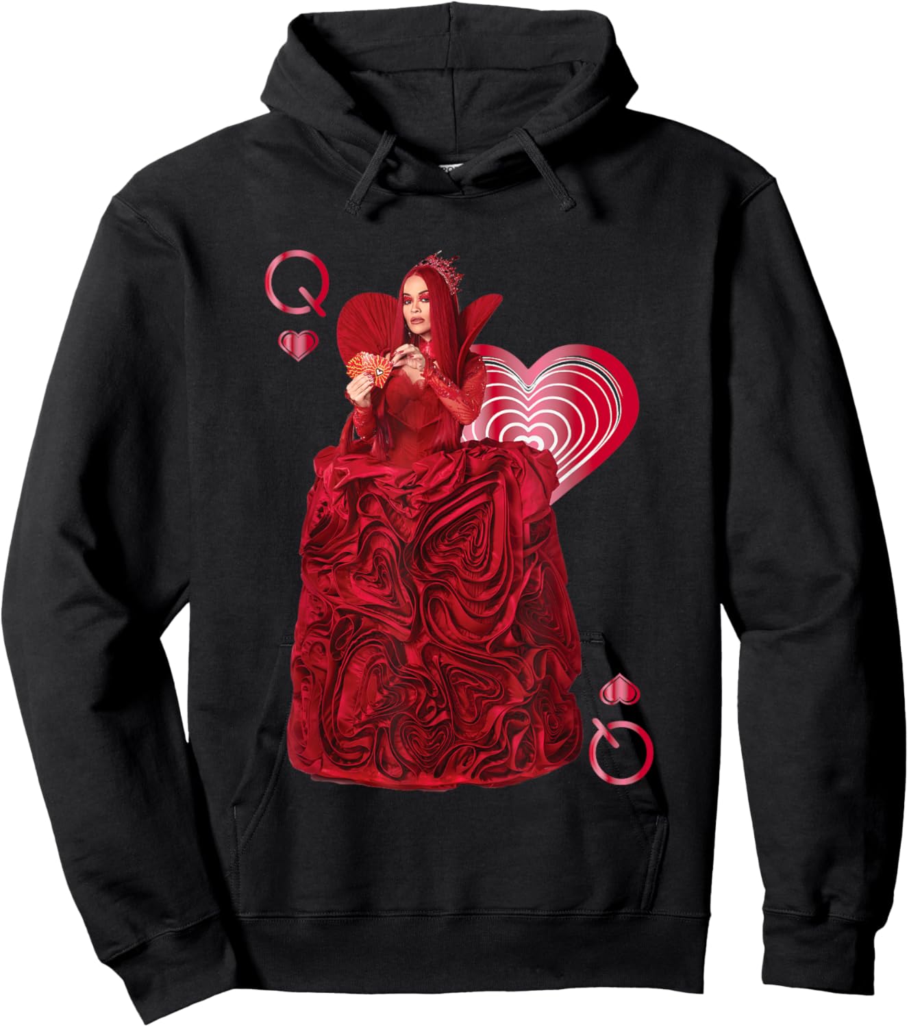 Disney Descendants: The Rise of Red Queen of Hearts Portrait Hoodie - Hoodie | Black