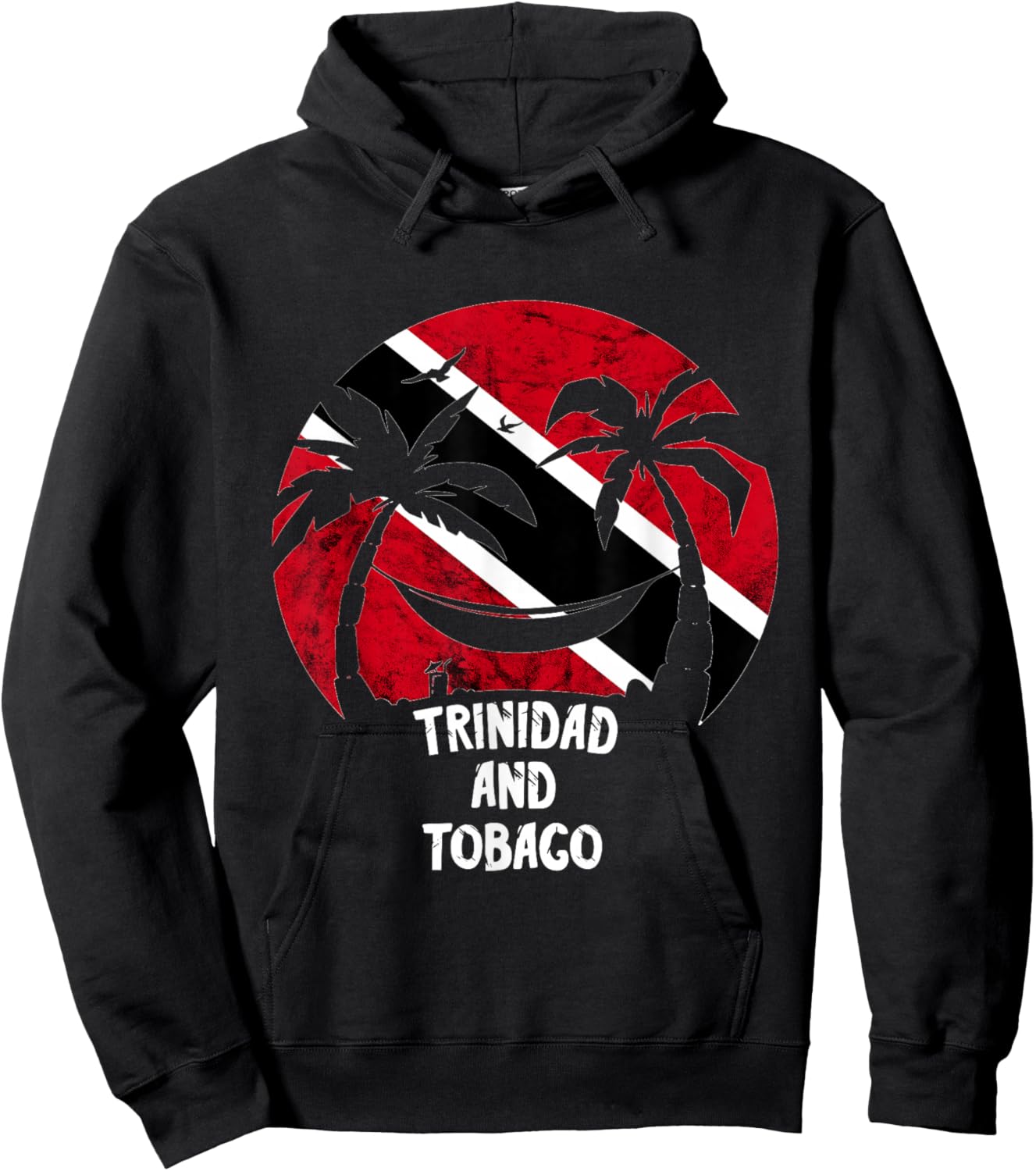 Trinidad And Tobago Flag Hammock Summer Trinidadian Roots Hoodie - Hoodie | Black