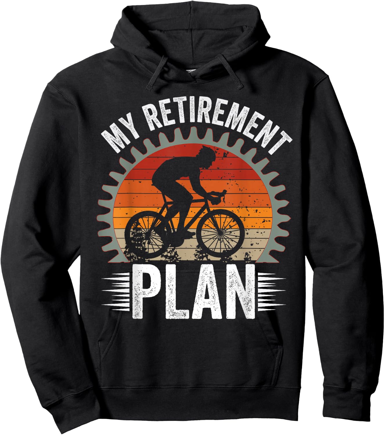 My Retirement Plan - Funny Cycling and Bicycle Riders Bike Hoodie - Hoodie | Black