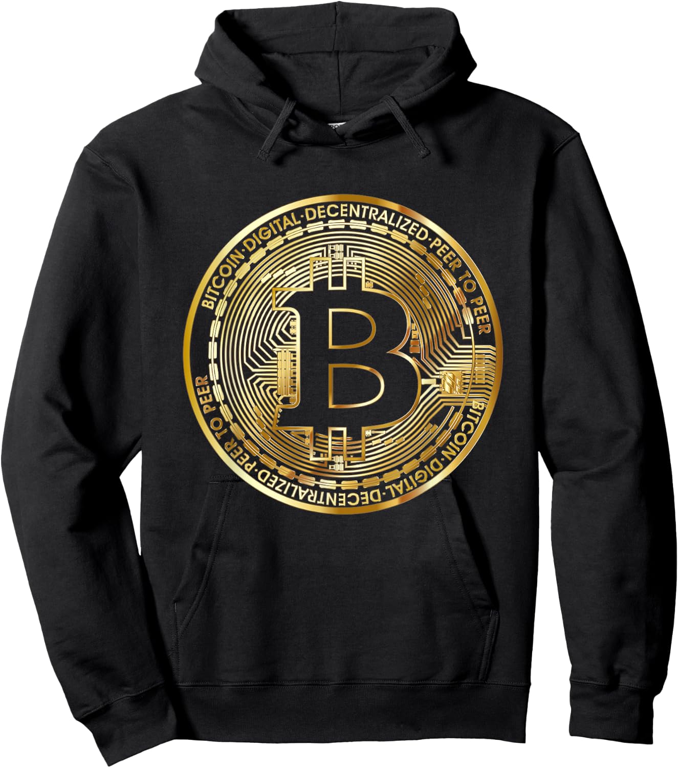 Bitcoin BTC Coin Crypto Trader #bitcoin Future Freedom Gift Hoodie - Hoodie | Black