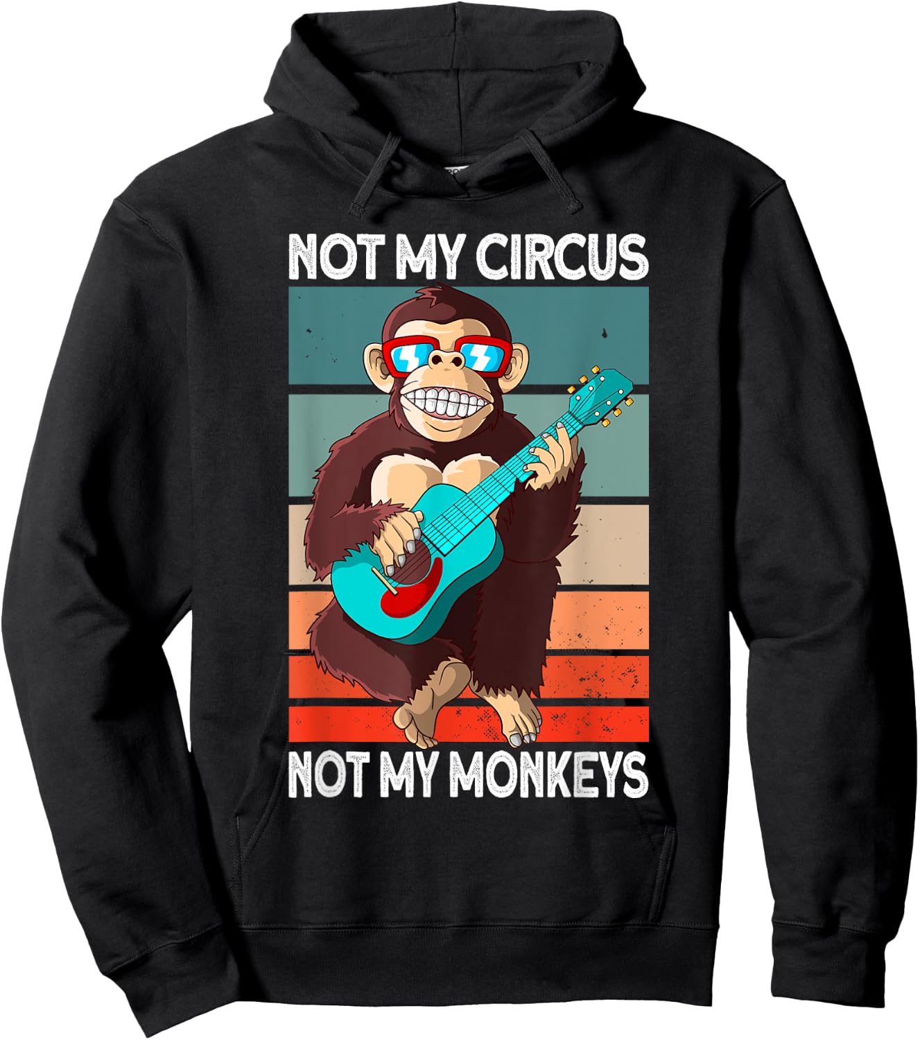Not My Circus not my Monkeys - animal lover Hoodie - Hoodie | Black