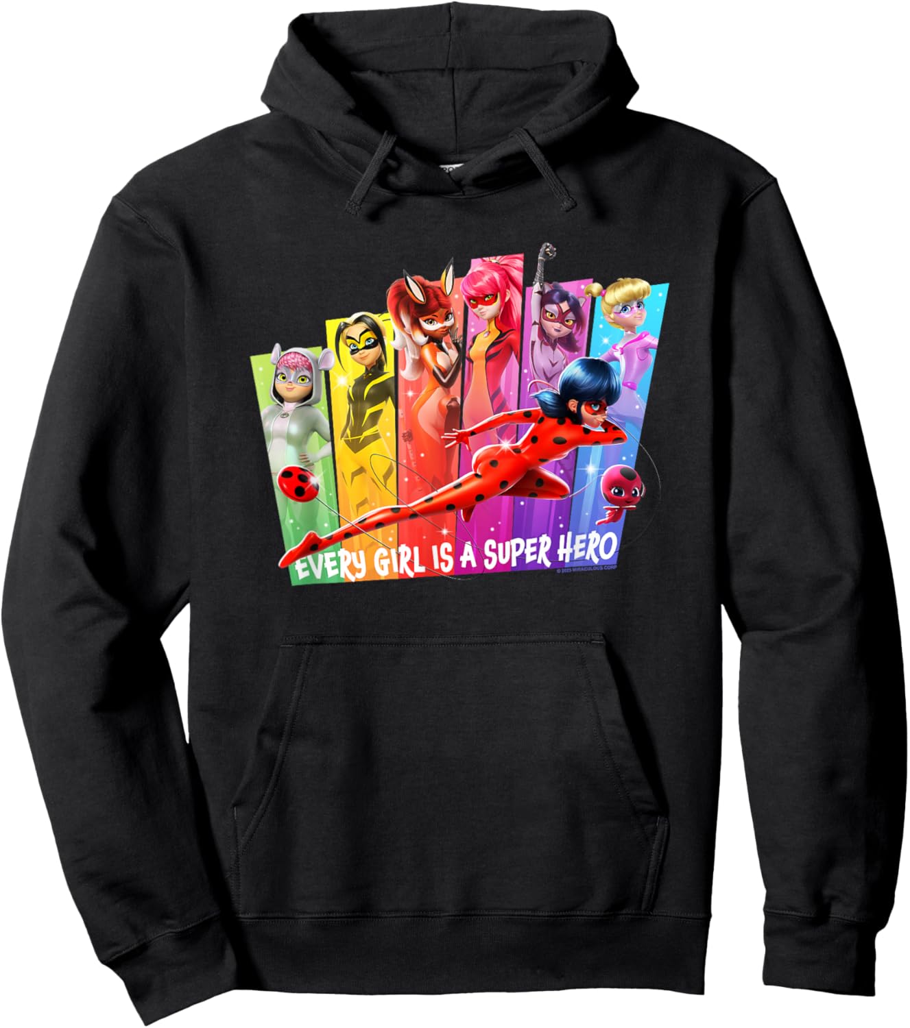 Miraculous Every Girl is A Super Hero Hoodie - Hoodie | Black