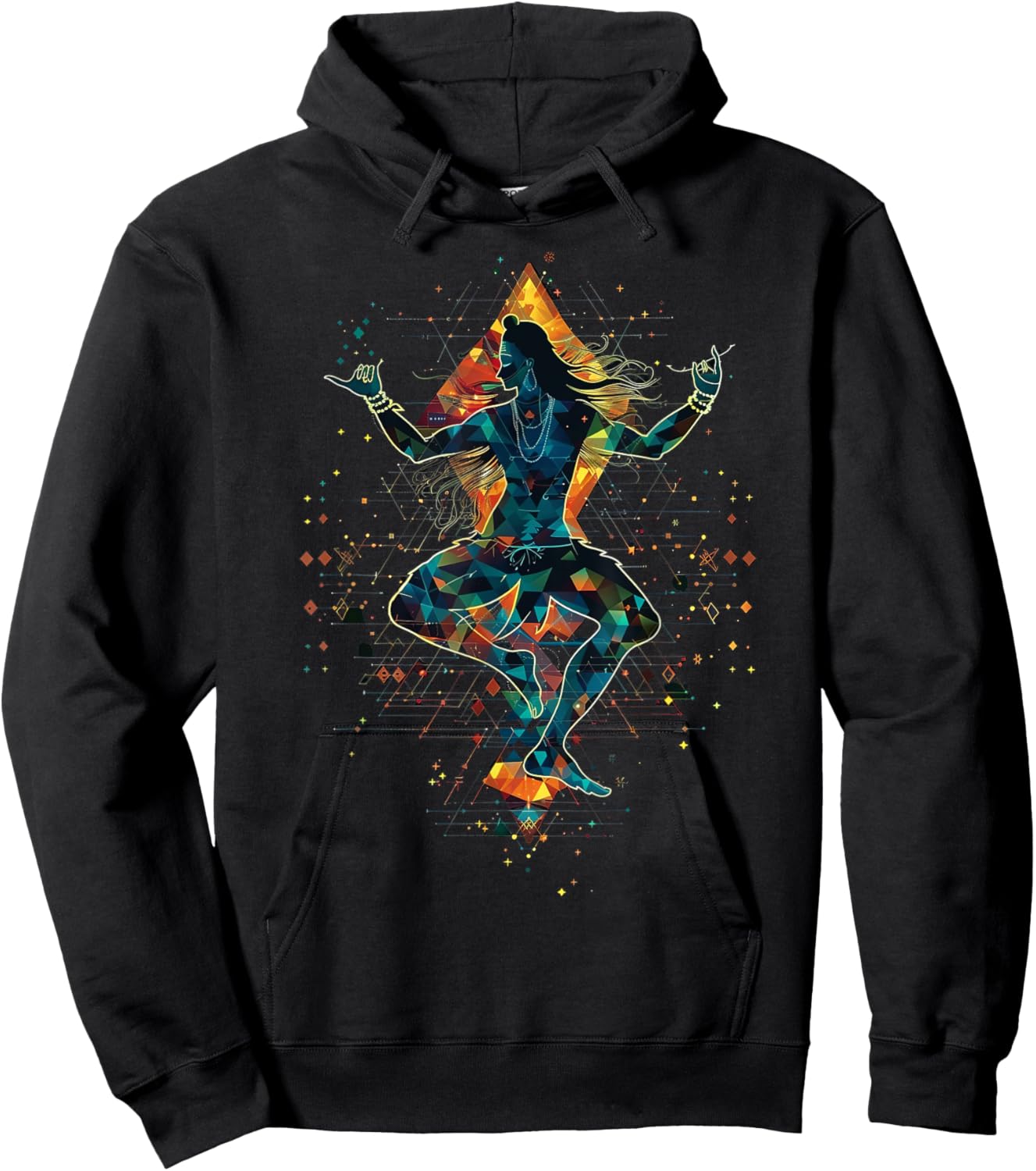 Shiva spiritual hindu god tandava dance yoga meditation Hoodie - Hoodie | Black