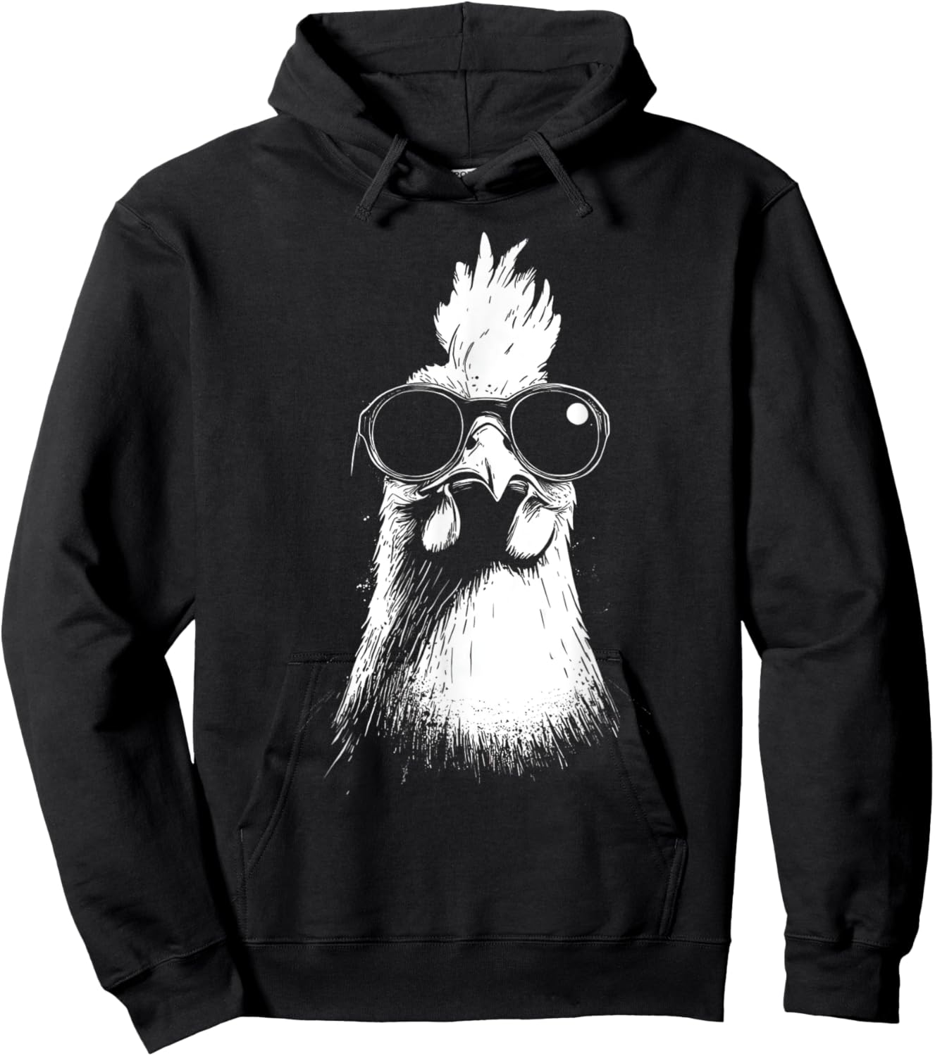 Funny Chicken cool Graffiti Urban art street Hoodie - Hoodie | Black