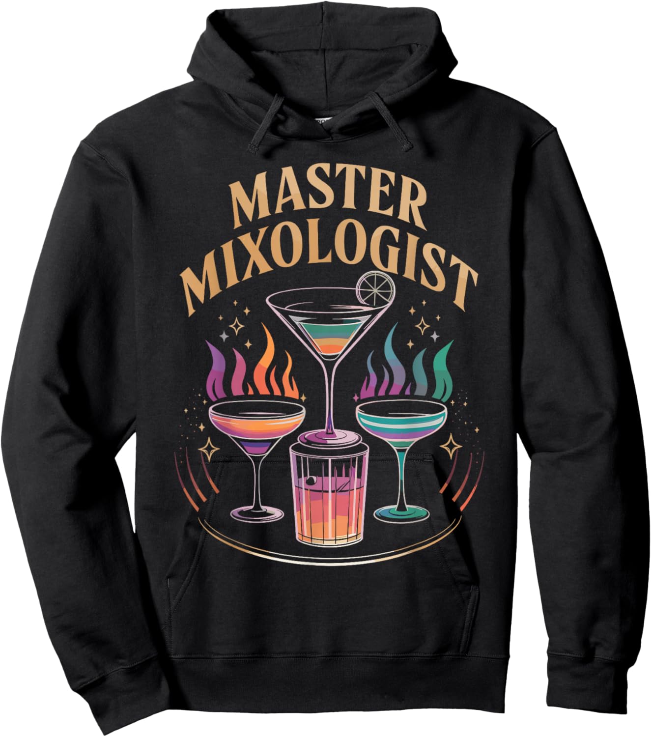 Funny Master Mixologist T Shirt for Cocktail Enthusiasts Hoodie - Hoodie | Black