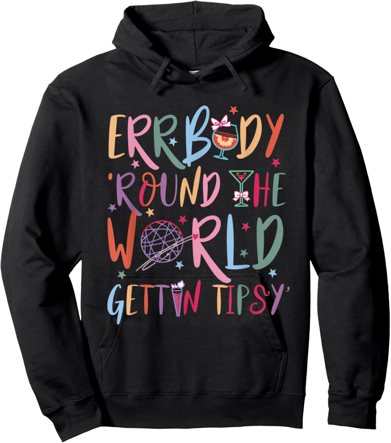 T-Shirt Hoodie - Hoodie | Black