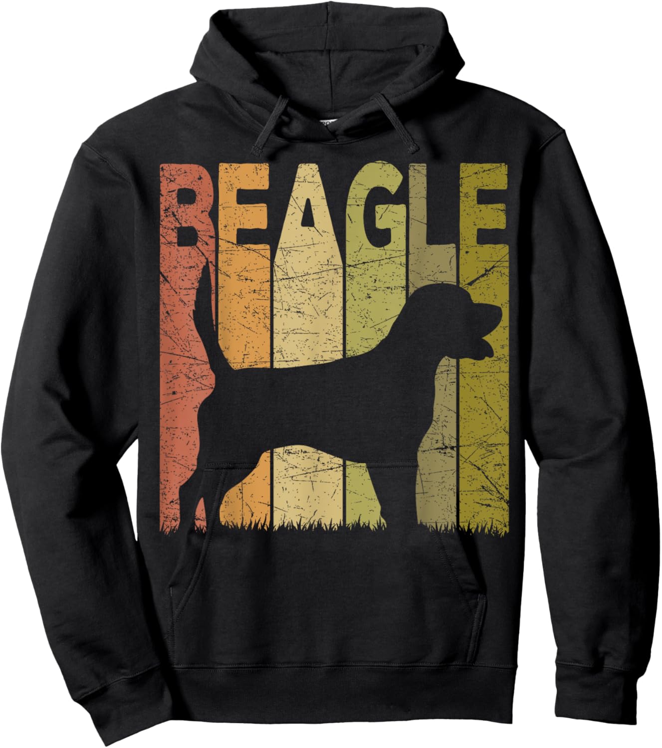 Beagle Vintage Beagle Dog Retro Beagle Lover Hoodie - Hoodie | Black
