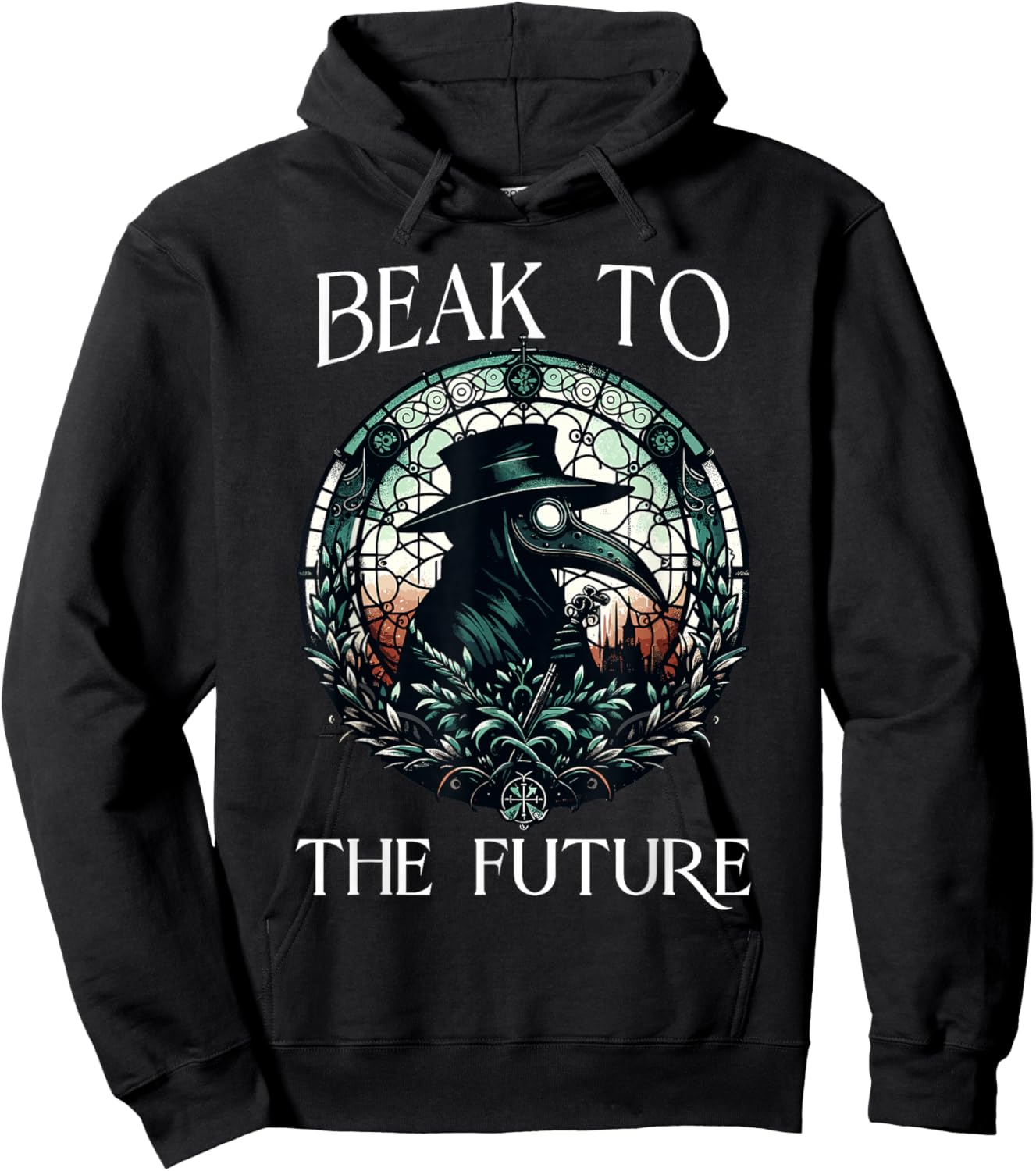 Spooky Halloween Horror Plague Doctor Pandemic Hoodie - Hoodie | Black