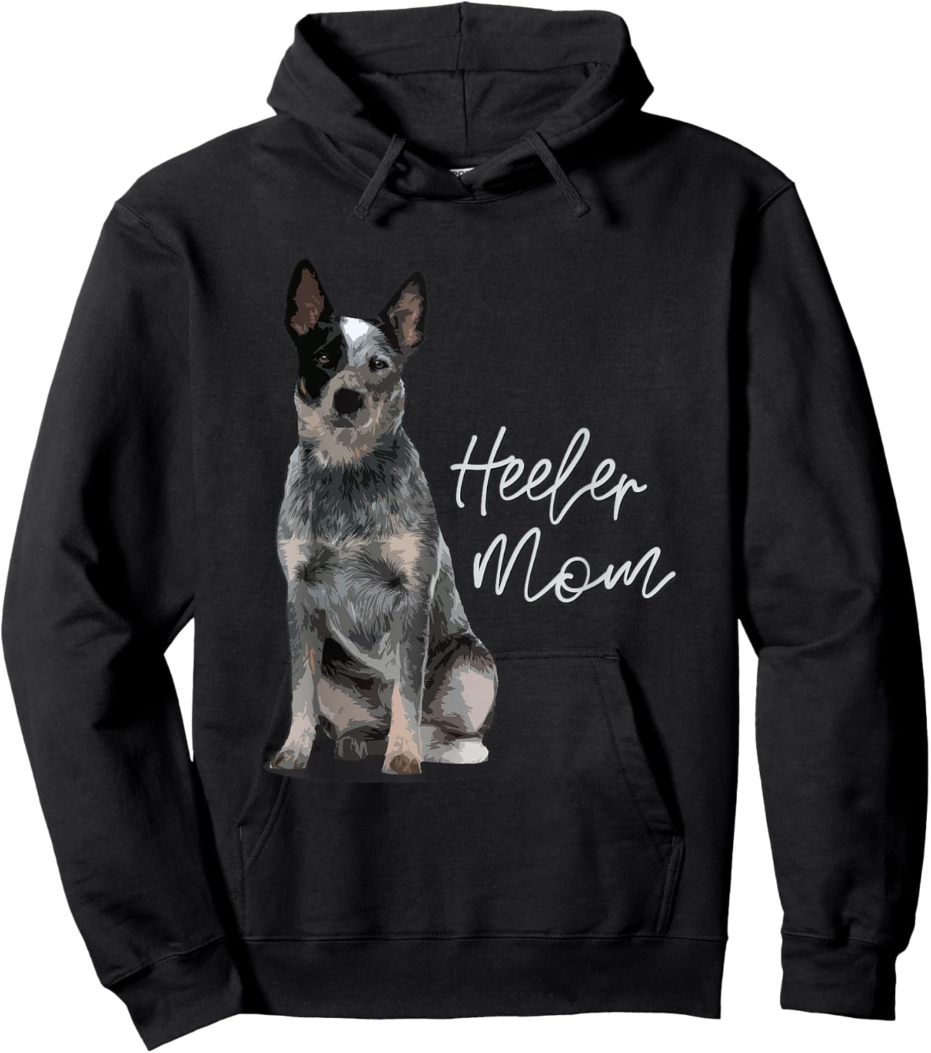 Heeler Mom I Australian Cattle Dog I Domestic Family Animal Hoodie - Hoodie | Black