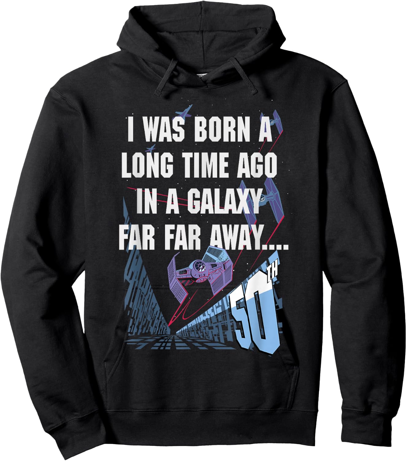 Star Wars I Was Born A Long Time Ago 50th Birthday Disney+ Hoodie - Hoodie | Black