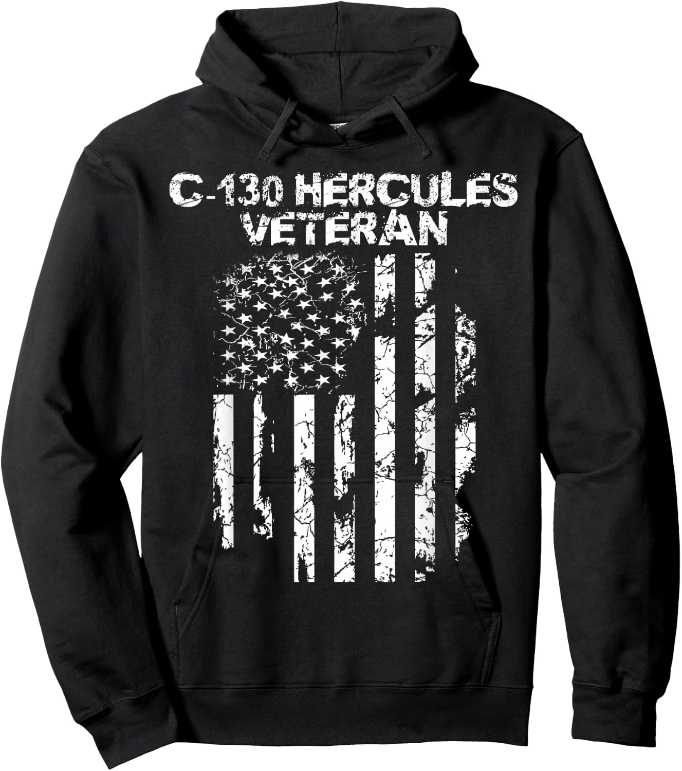 Military Co. C-130 Hercules - Black, Small Hoodie - Hoodie | Black