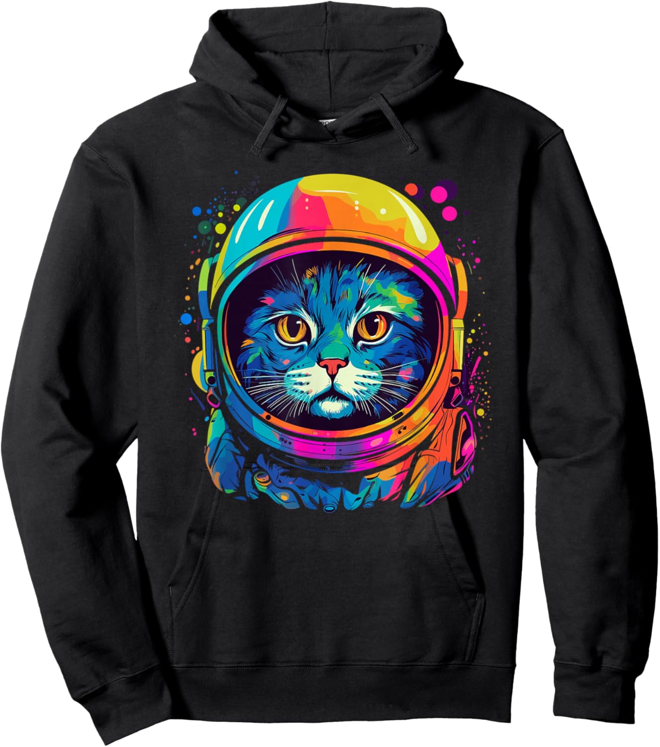 Space Gifts Cat Mom Cat Dad Men Women Kids Astronaut Space Hoodie - Hoodie | Black