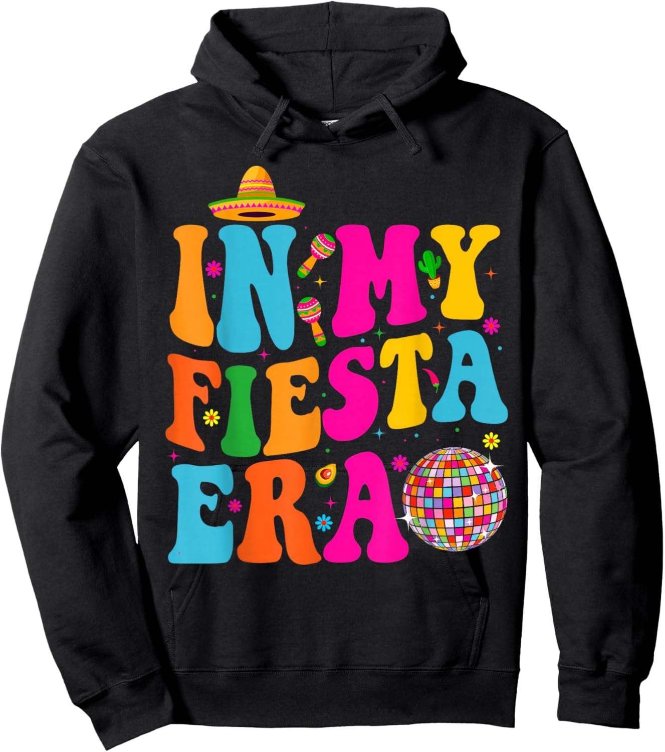 In My Fiesta Era Retro Cinco De Mayo Shirts Hoodie - Hoodie | Black