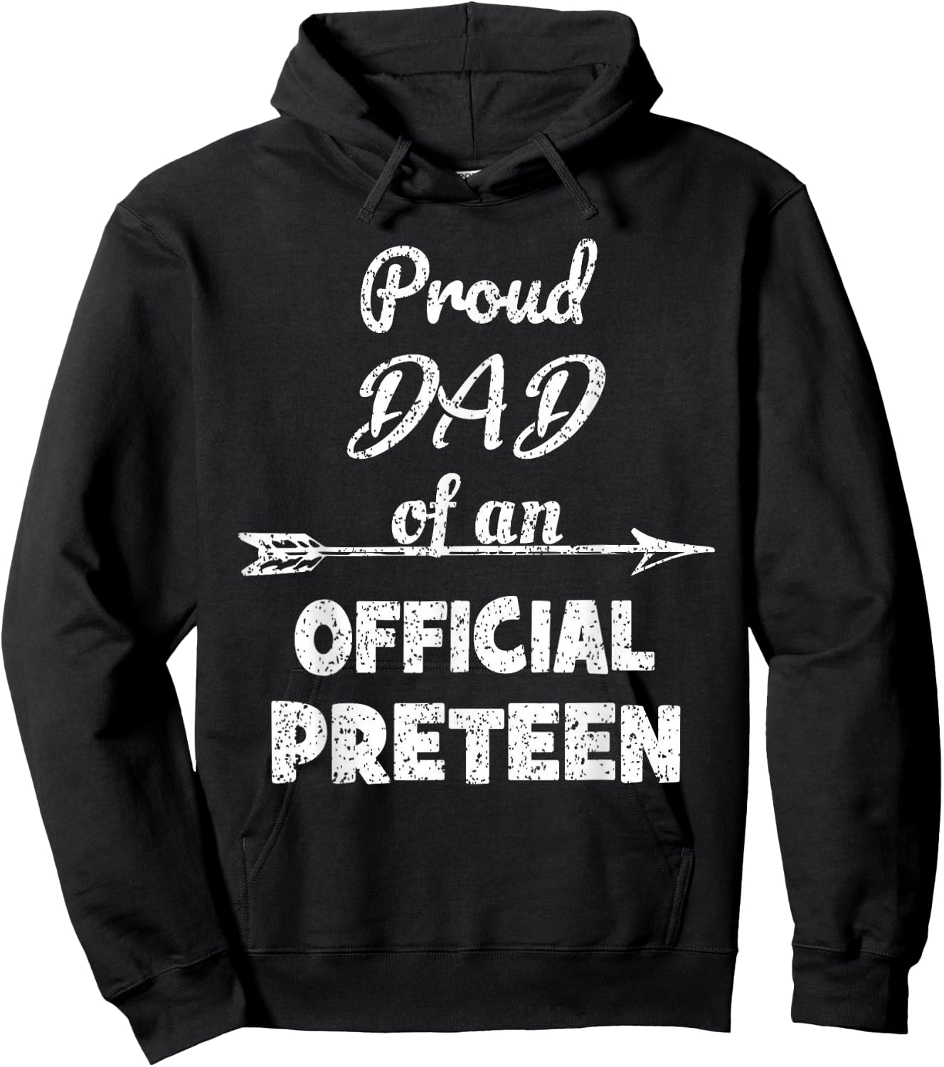 Proud Dad Of An Official Preteen 12th Birthday 12 Years Old Hoodie - Hoodie | Black
