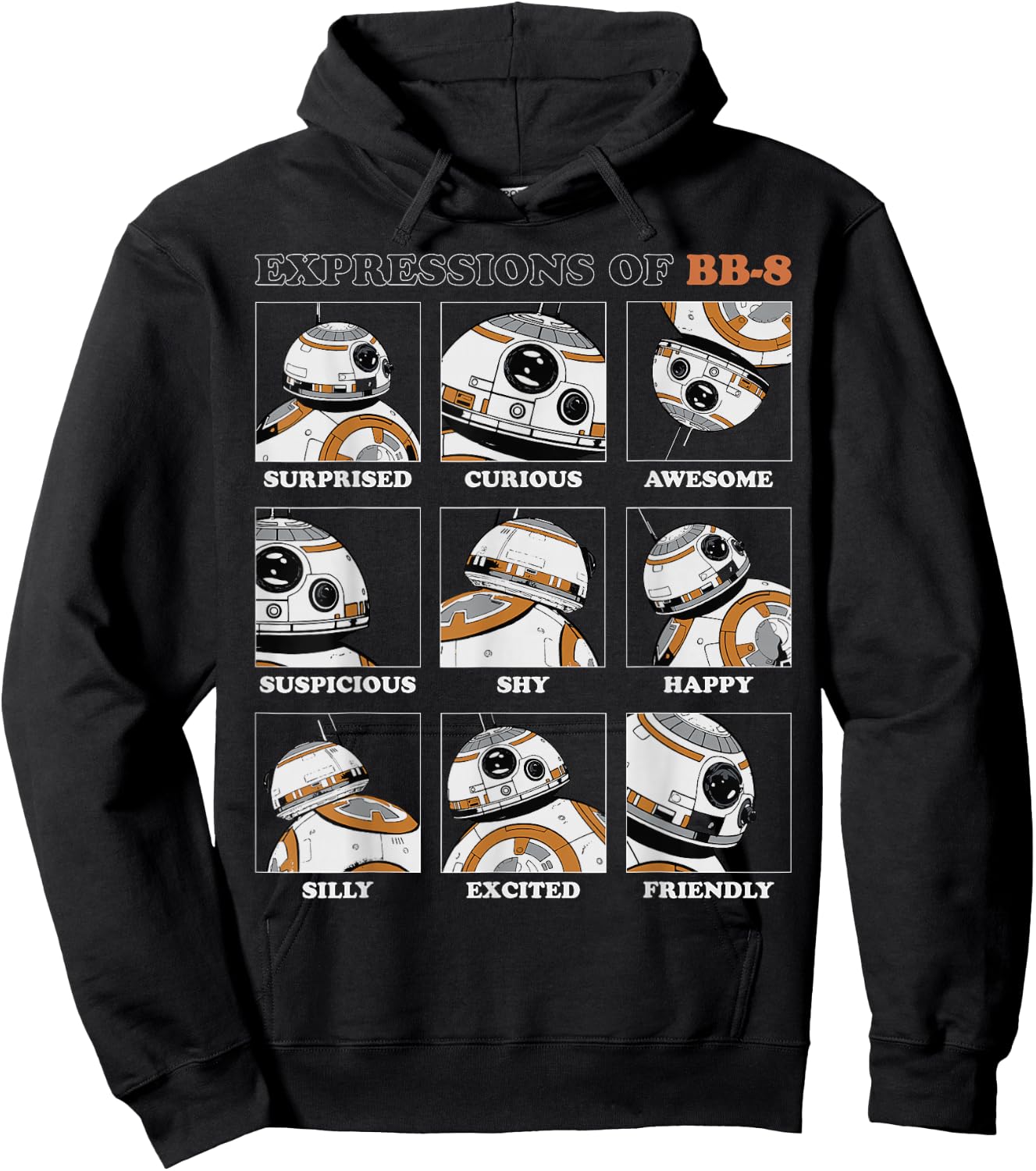 Star Wars Expressions of BB-8 Hoodie - Hoodie | Black