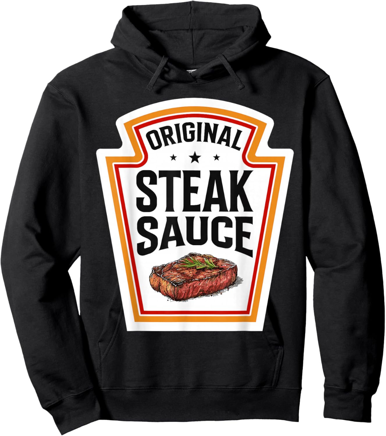 Original Steak Sauce Halloween Costume Family Group Matching Hoodie - Hoodie | Black