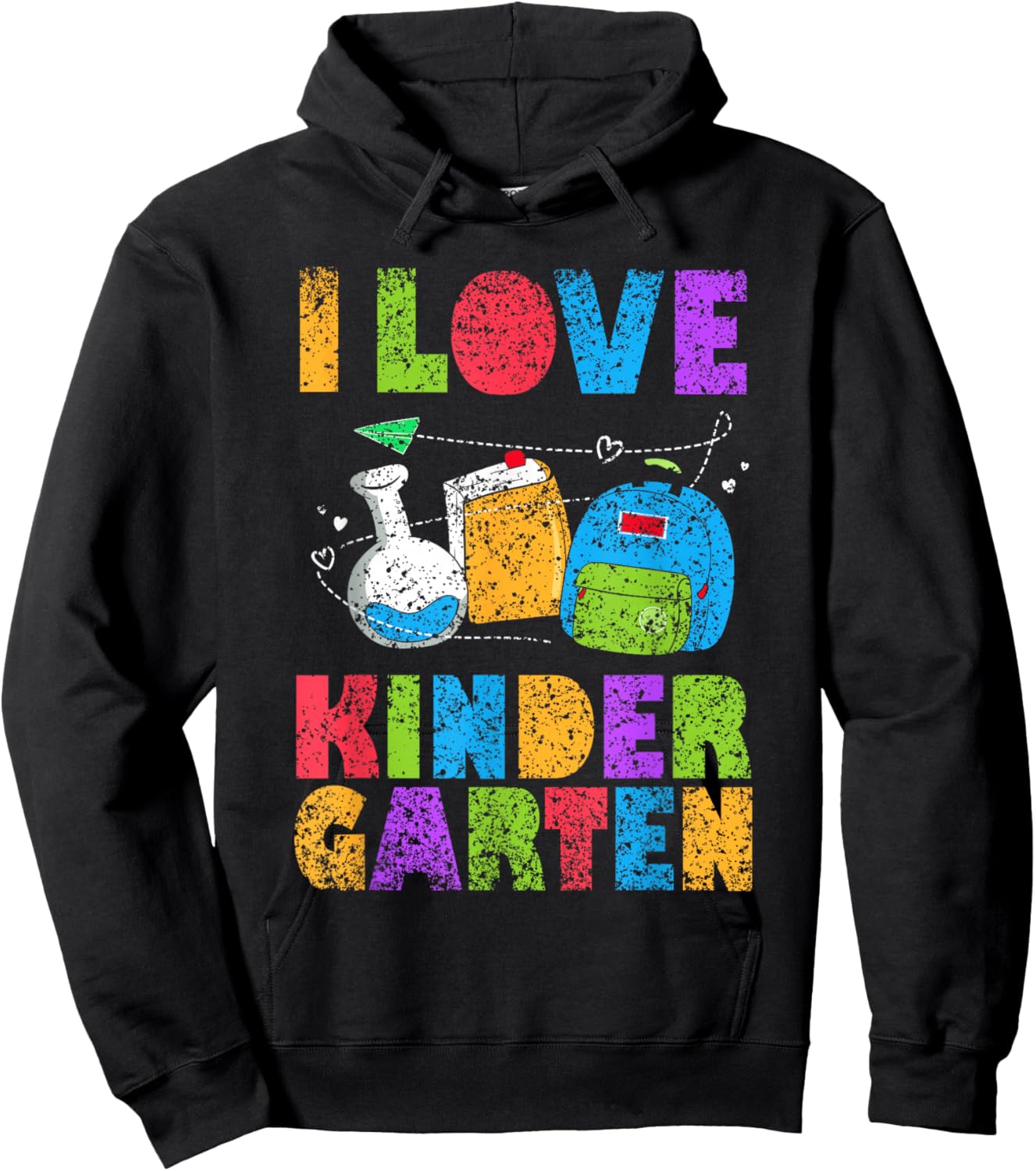 Ich Liebe Den Kindergarten Children's Boys Nursery Hoodie - Hoodie | Black