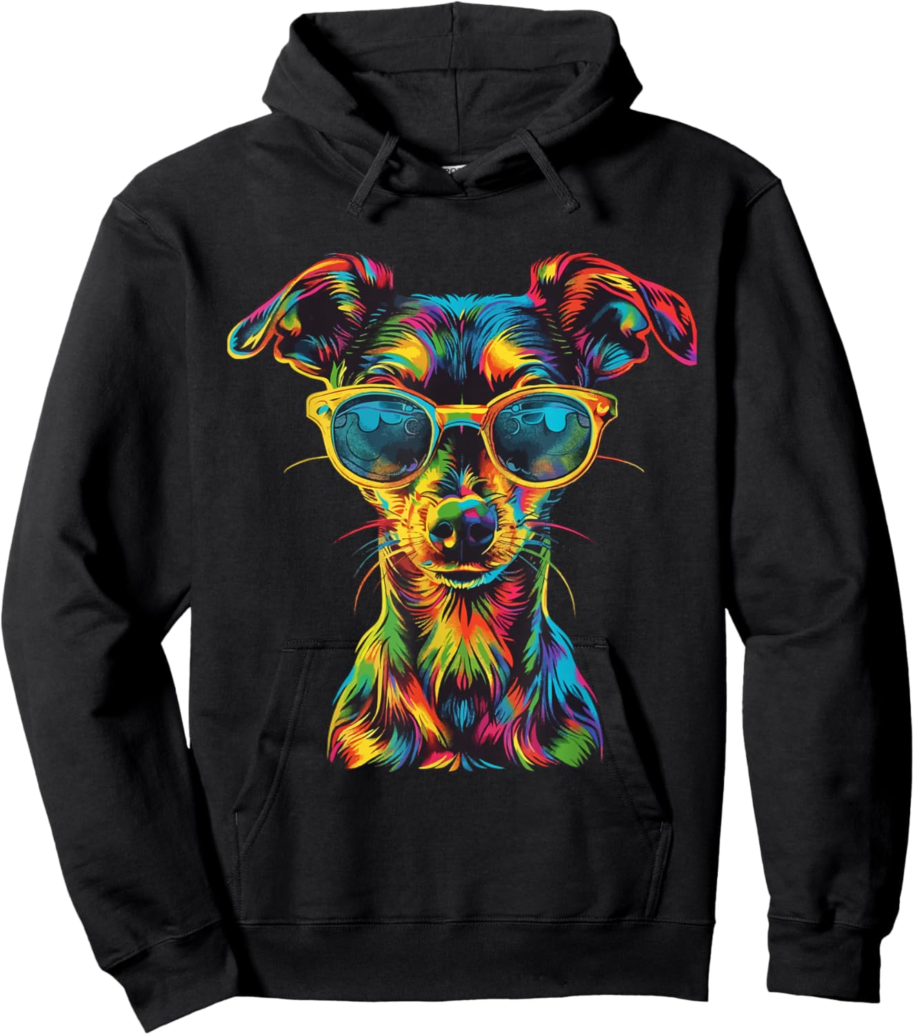 Chiweenie Lovers Design Pop Art Funny Chiweenie Dog Hoodie - Hoodie | Black