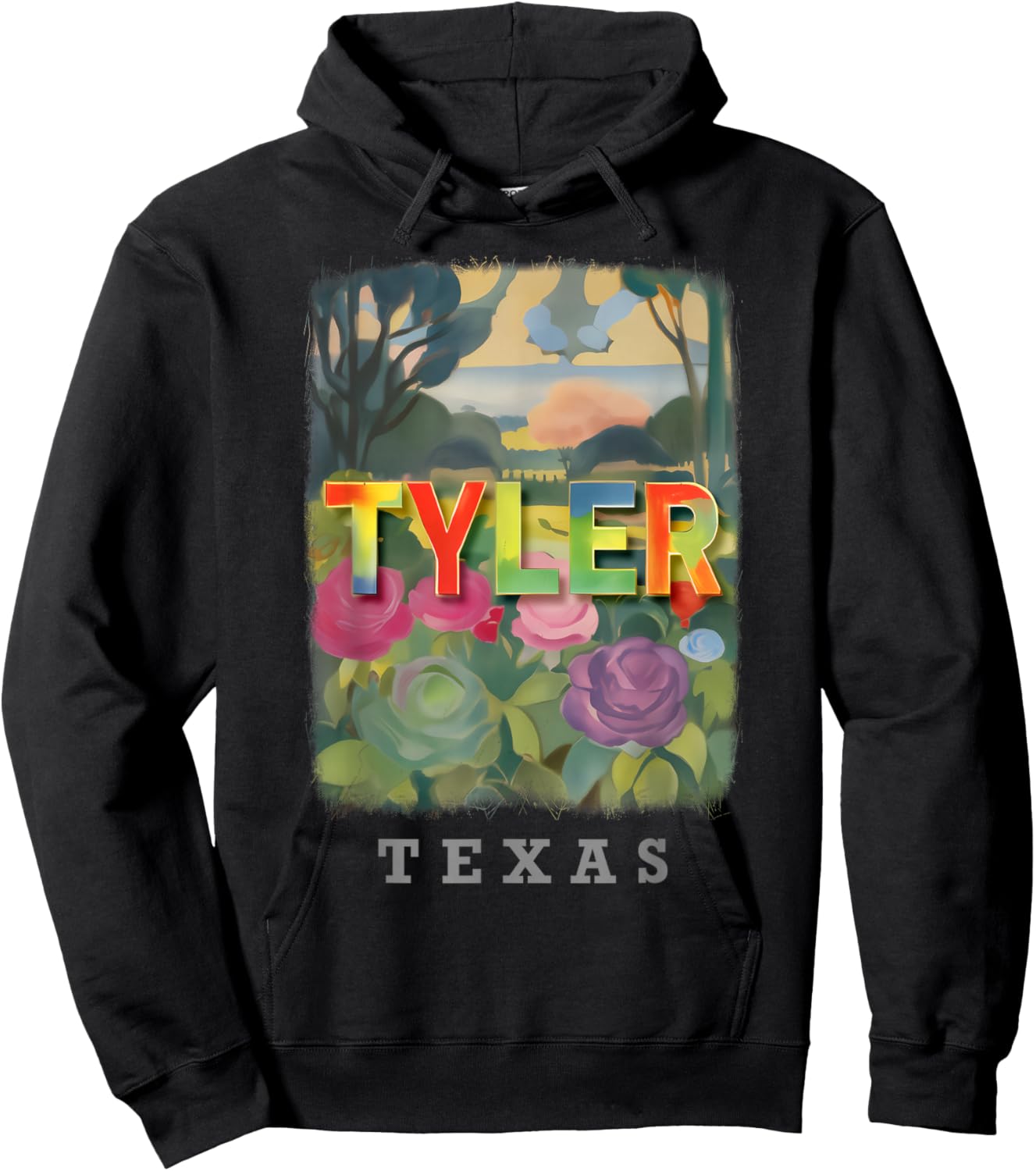 Tyler Texas TX Rose Garden Splendor SD894 Hoodie - Hoodie | Black