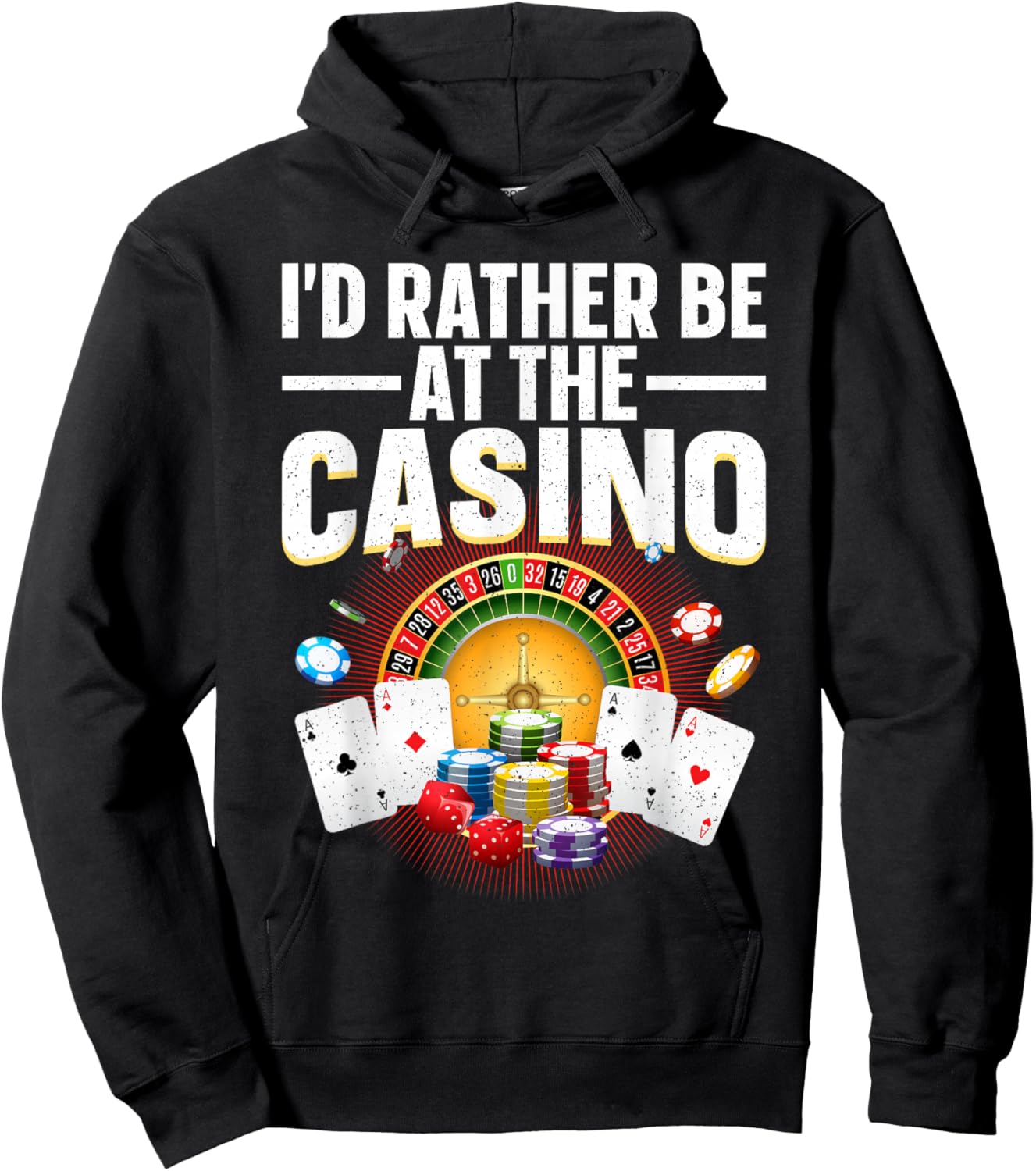 Best Casino Art Women Gambling Casino Player Gambler Hoodie - Hoodie | Black