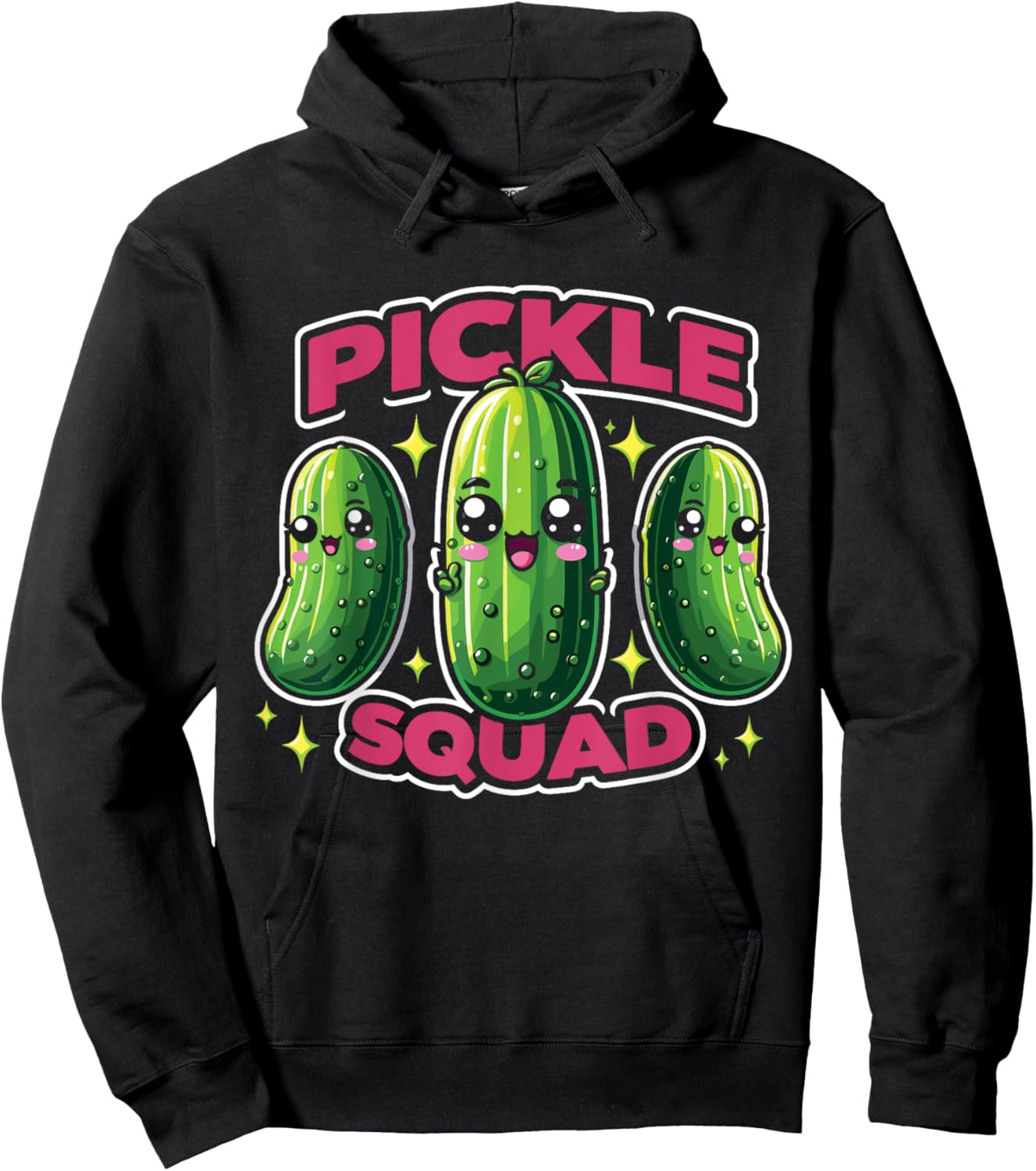 Canned Pickles Dill Pickle Funny Pickle Squad Hoodie - Hoodie | Black