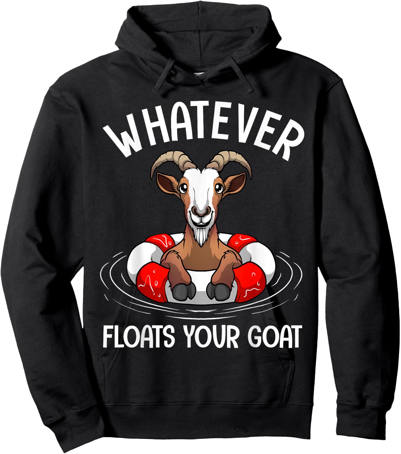 Cute Goat Design Women Kids Animal Farmer Goat Lover Hoodie - Hoodie | Black