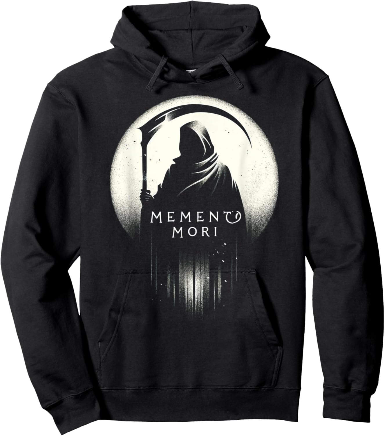 Memento Mori - Latin Remember You Must Die with Grim Reaper Hoodie - Hoodie | Black