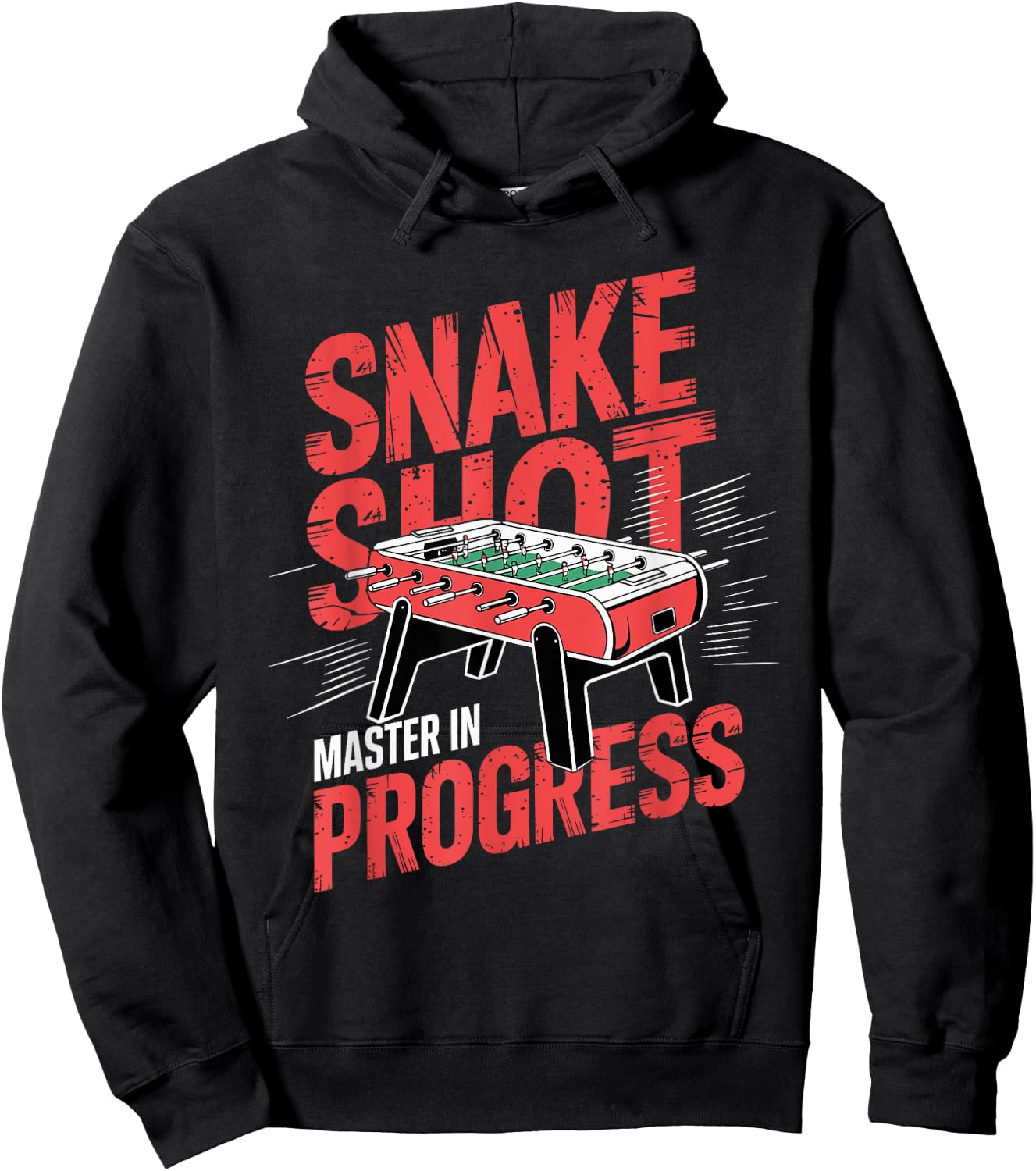 Funny Table Soccer Foosball Snakeshot Master Hoodie - Hoodie | Black