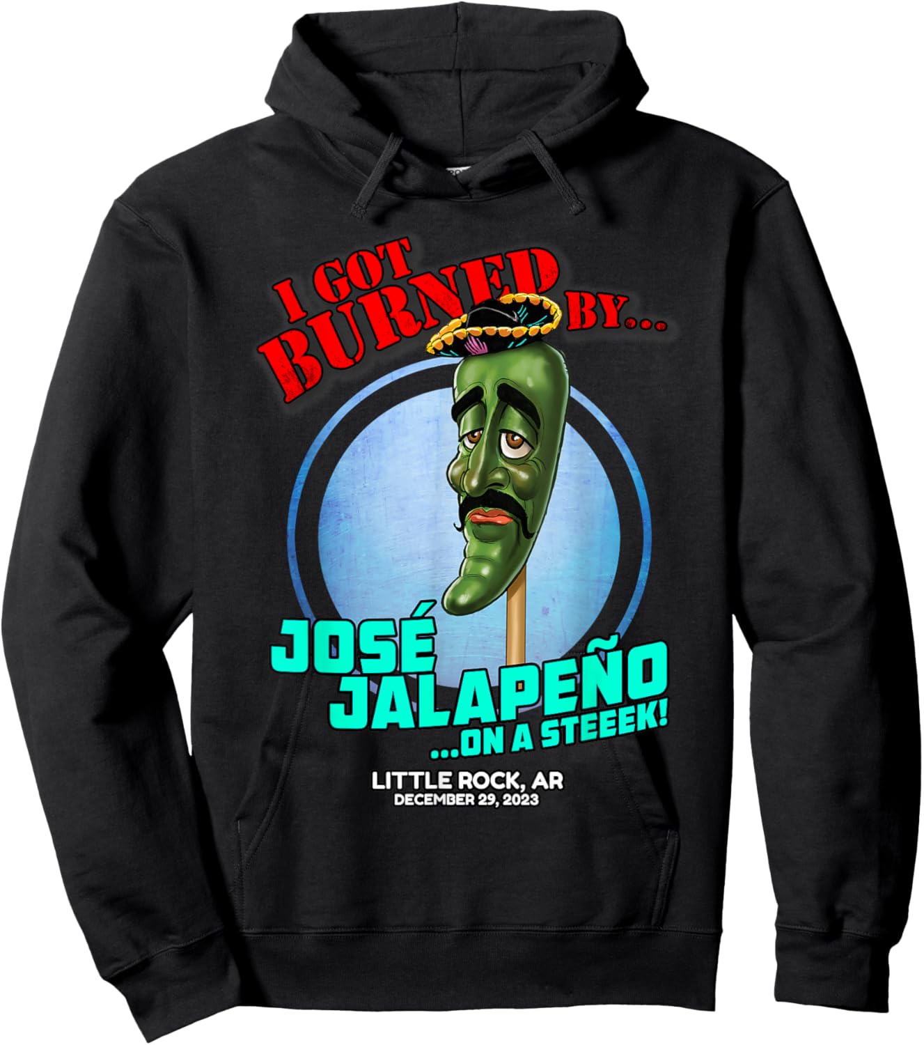 Jose Jalapeno On A Stick Little Rock, AR (2023) Hoodie - Hoodie | Black