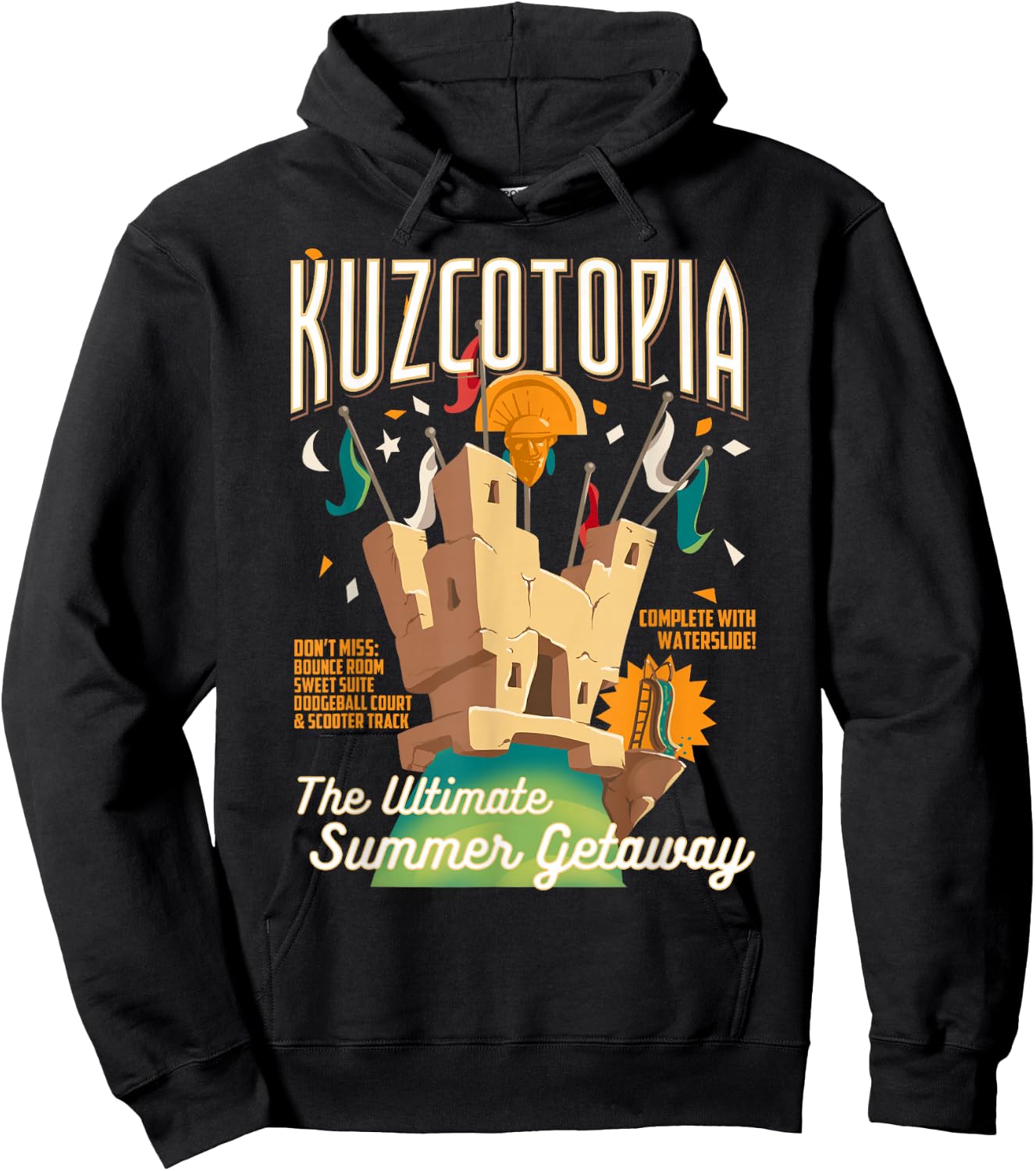 Disney The Emperor's New Groove Greeting From Kuzcotopia Hoodie - Hoodie | Black