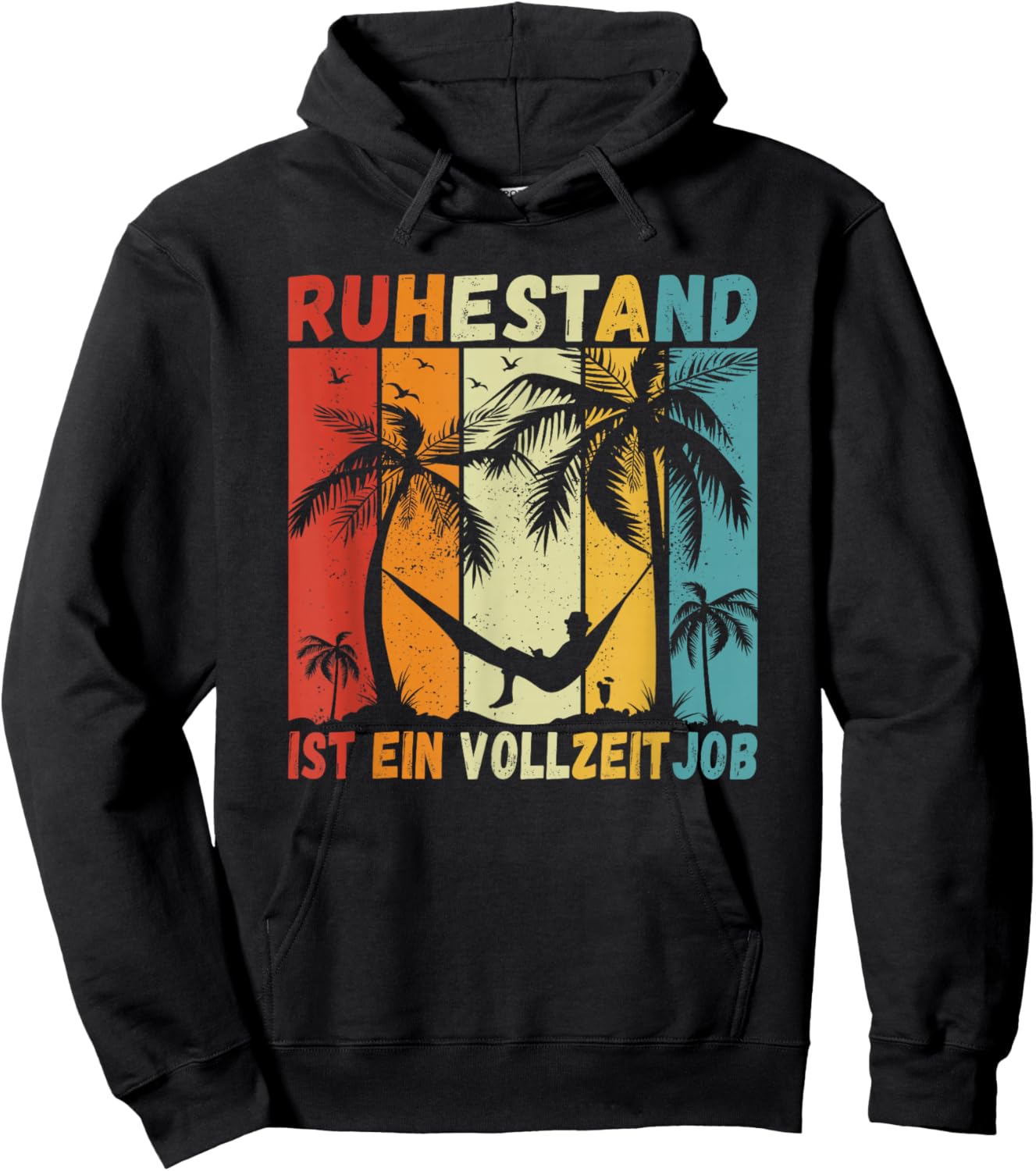 Ruhestand ist ein Vollzeitjob Rente Männer Lustiges Rentner Hoodie - Hoodie | Black