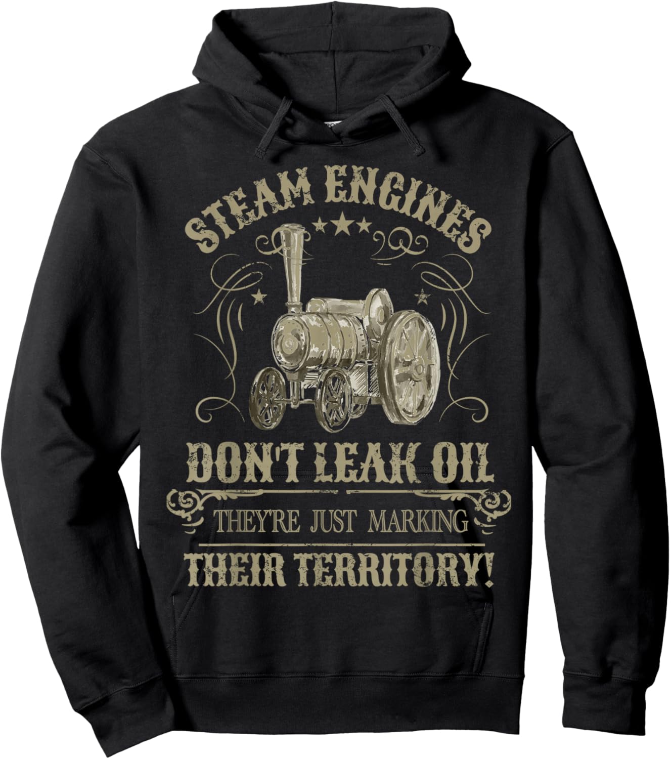 Steam Traction Engine Retirement Idea & Steam Engine Hoodie - Hoodie | Black
