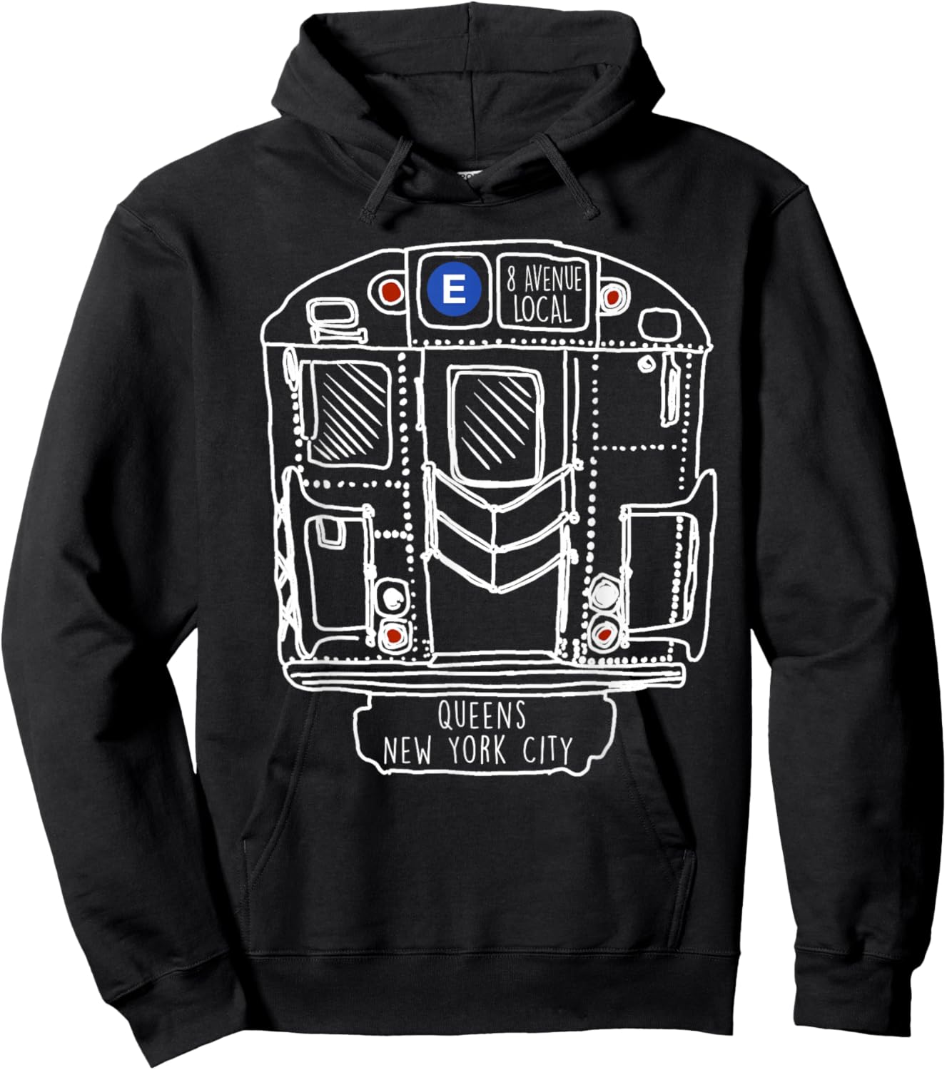 New York City Queens New Yorker Commuter Hoodie - Hoodie | Black