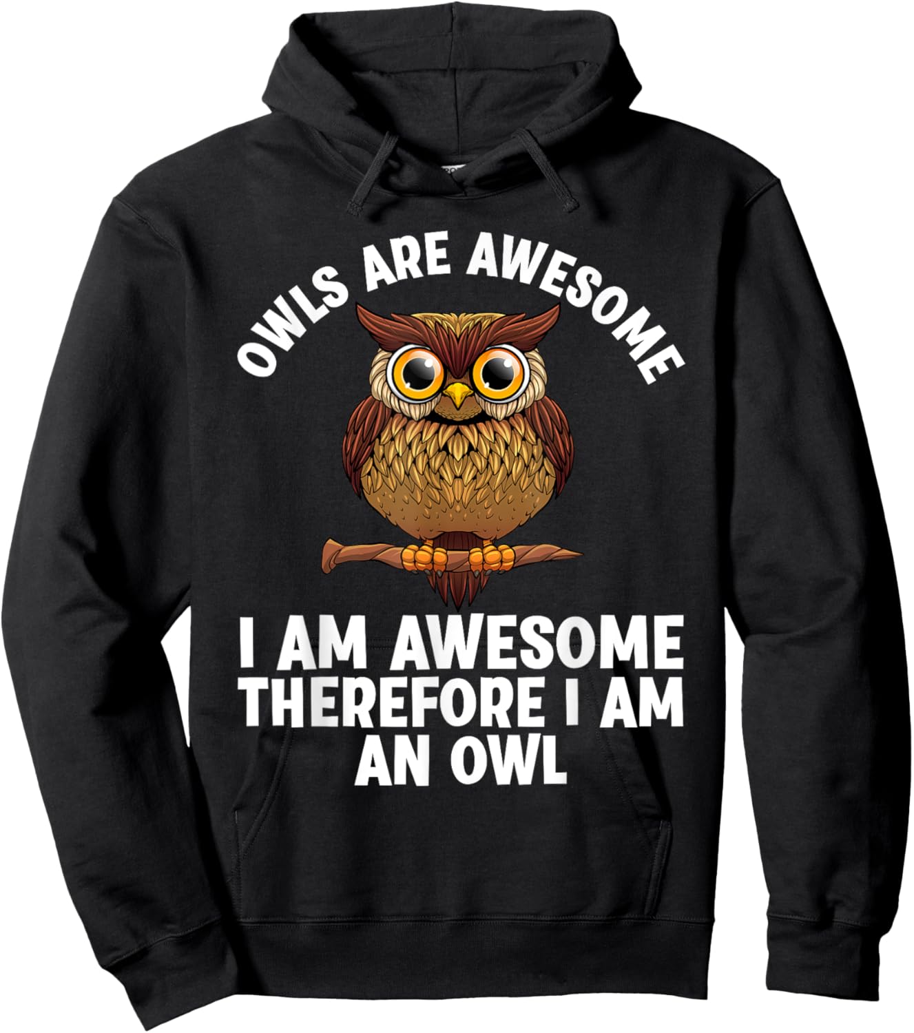 Funny Owl Design Women Night Owl Animal Owl Lover , Small, Black Hoodie - Hoodie | Black