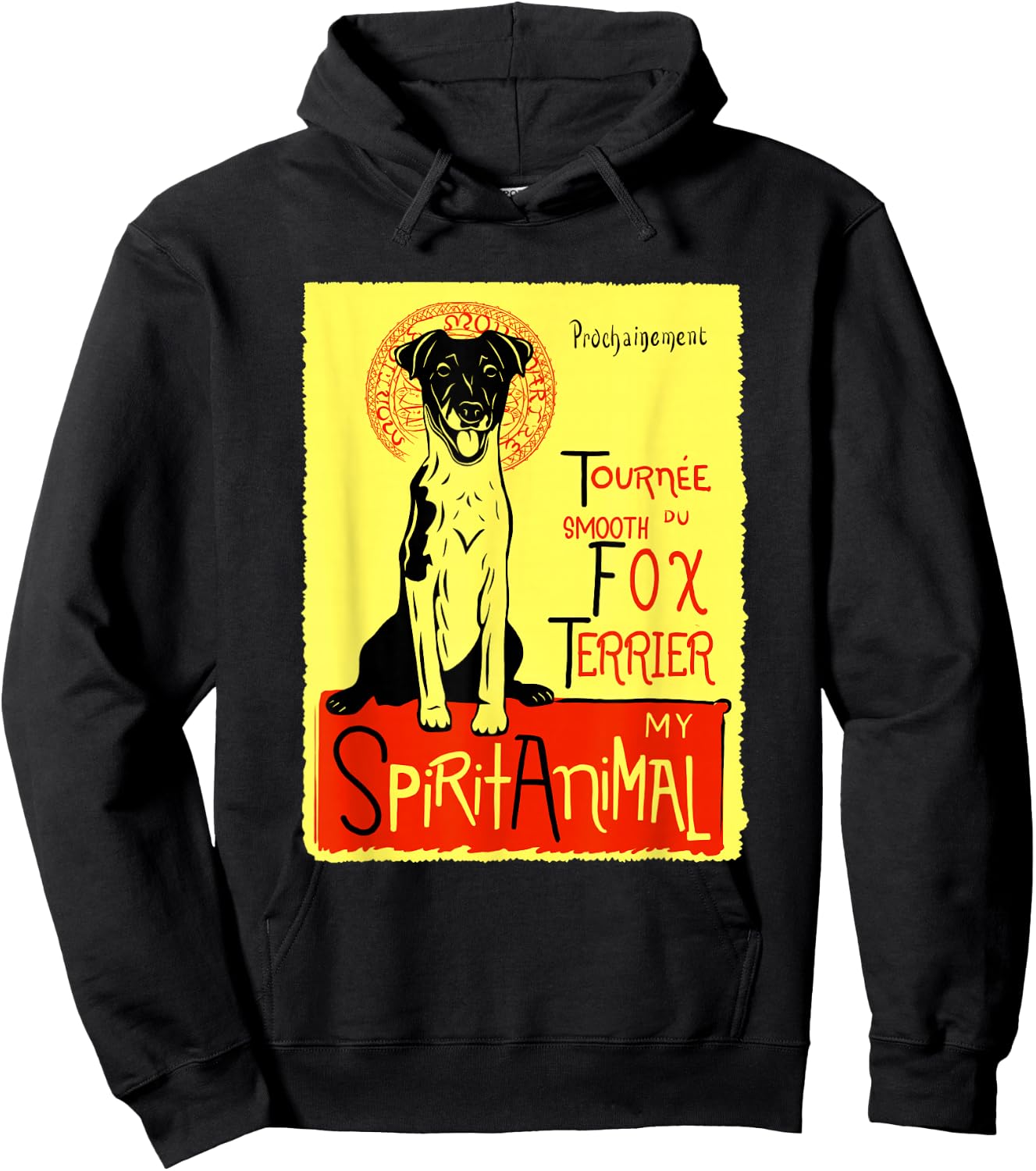 Cute Smooth Haired Fox Terrier Dog Smooth Fox Terrier Gift Hoodie - Hoodie | Black