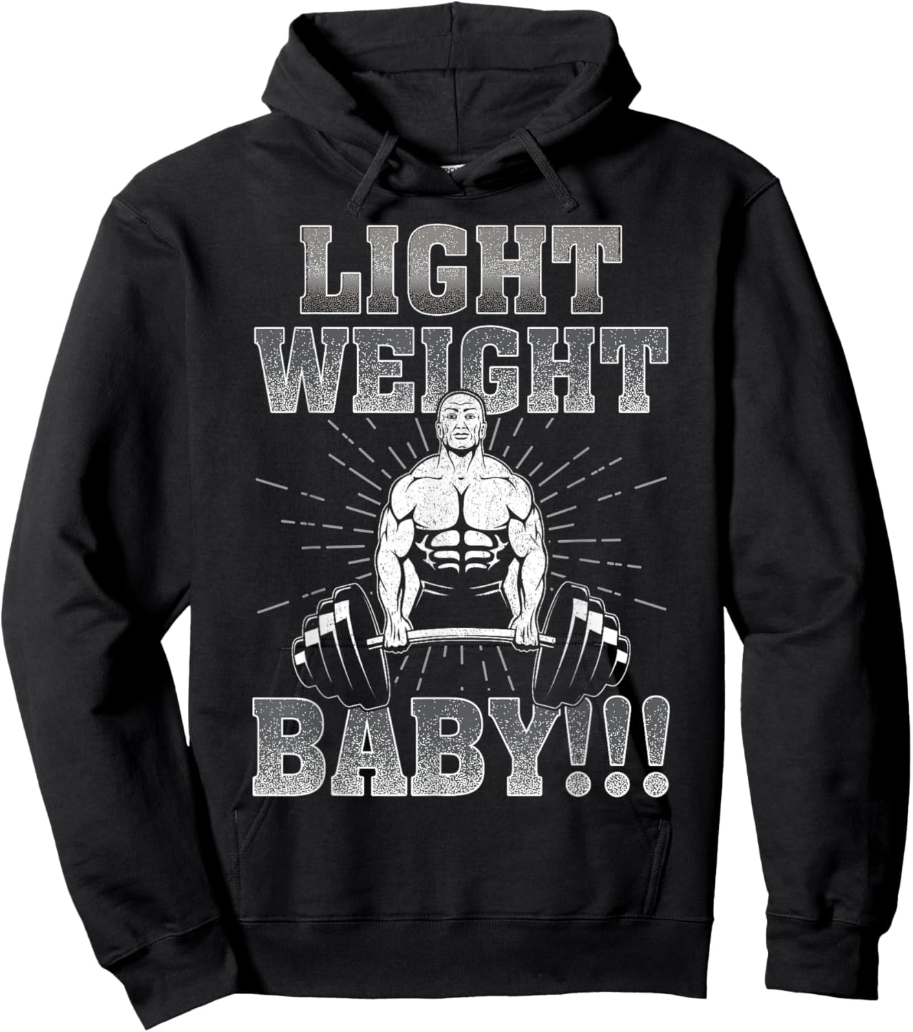 Gym Motivational Light Weight Baby Ronnie Coleman Hoodie - Hoodie | Black