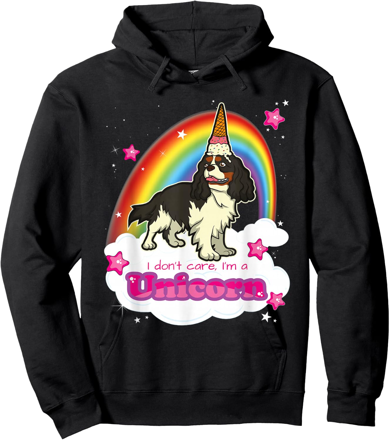 Cavalier King Charles Spaniel Dog Hoodie - Hoodie | Black