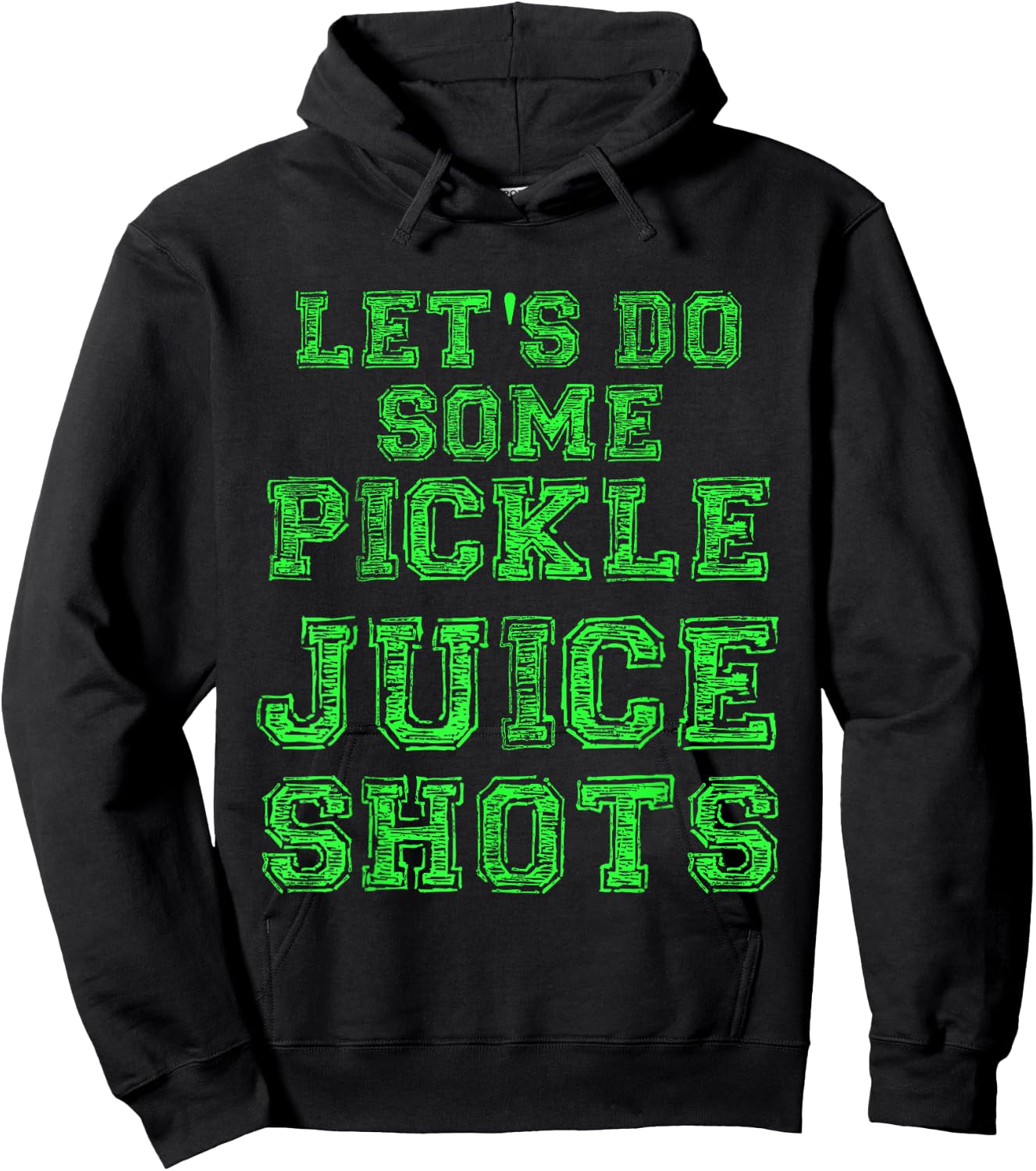 Pickle Juice Shot Funny Gym Yoga Gift Fitness Fanatic Gift Hoodie - Hoodie | Black