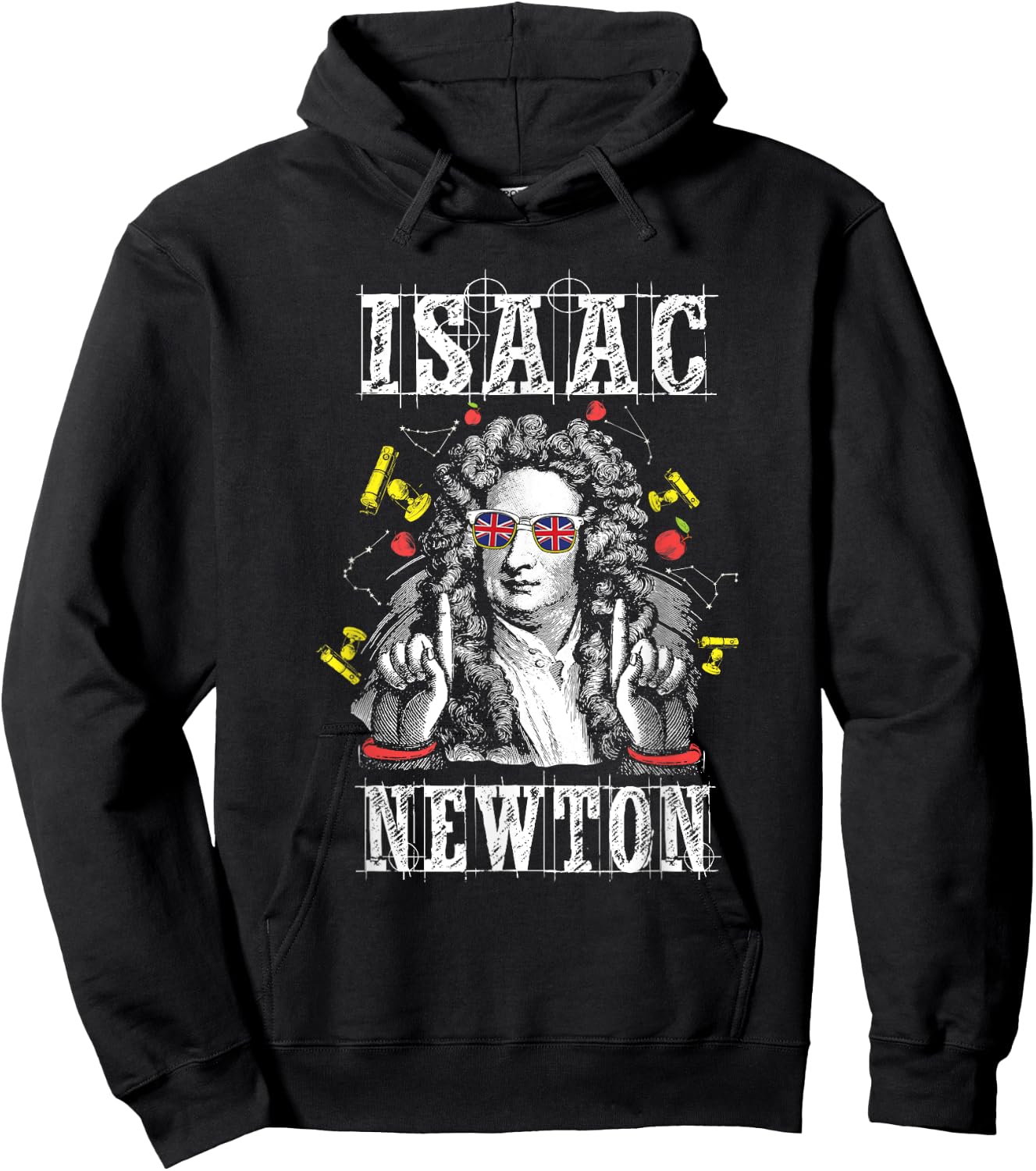 Isaac Newton Funny Physicist Physics Lover T Shirt Hoodie - Hoodie | Black